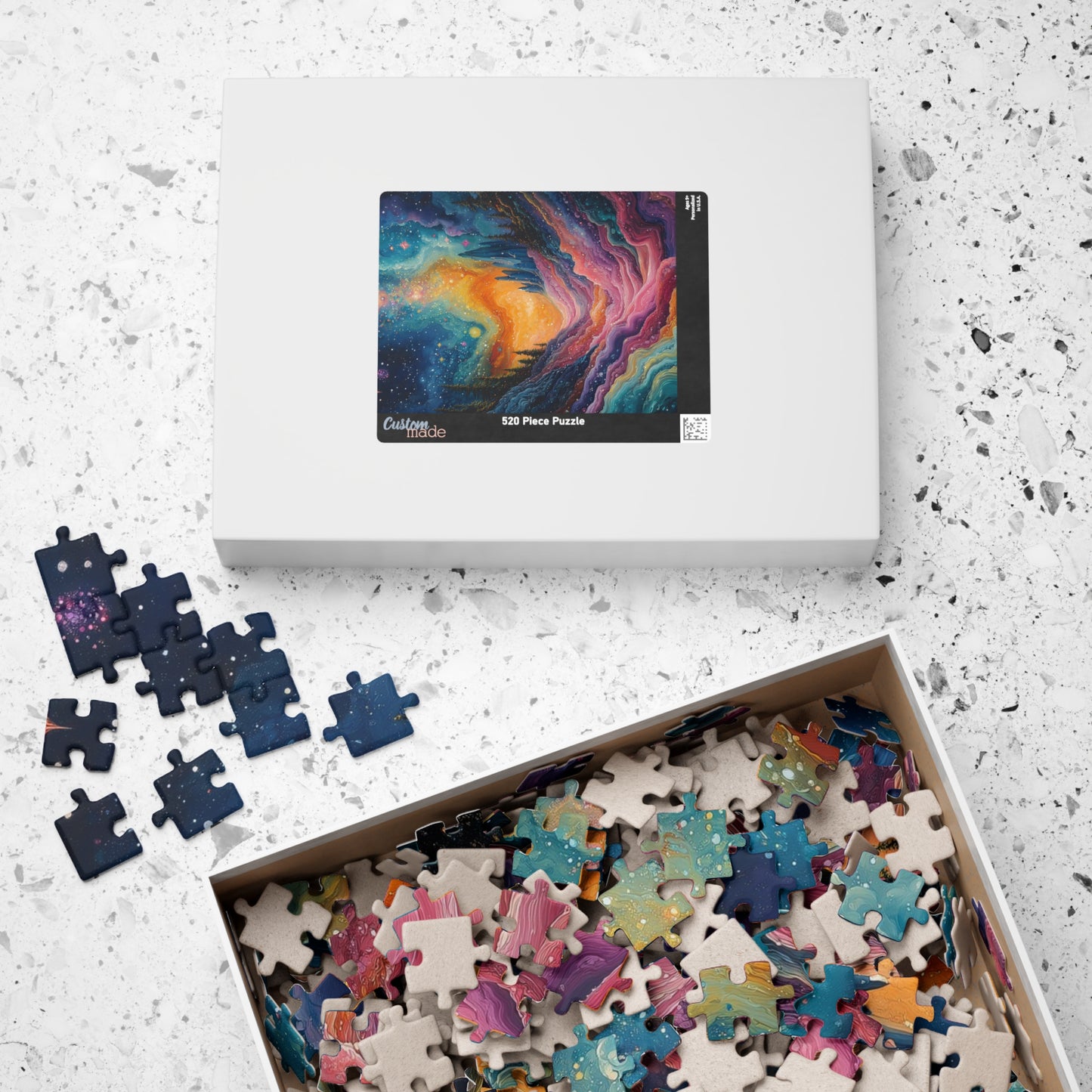 Starlit Mountain Glow Jigsaw Puzzle