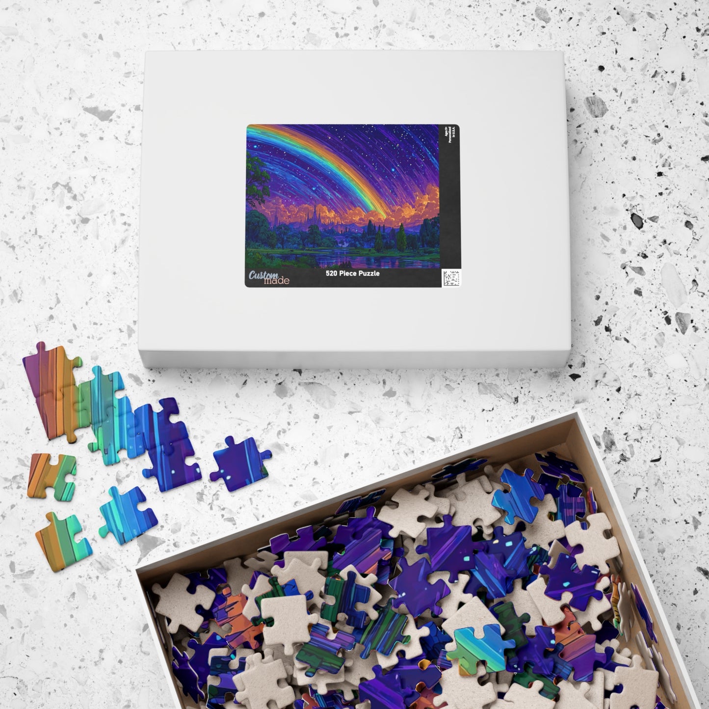 Nocturnal Rainbow Fantasy Jigsaw Puzzle