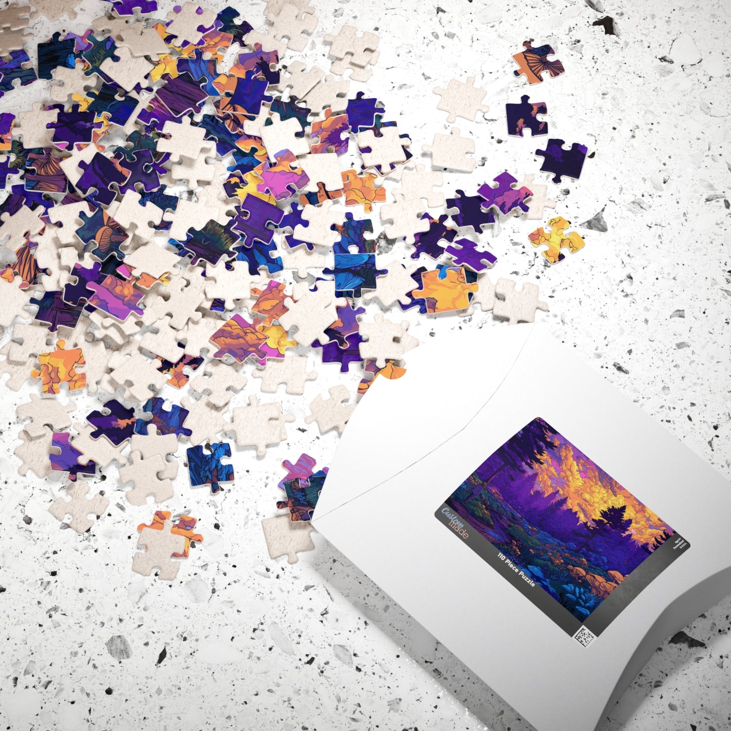 Enchanted Forest Sunset Jigsaw Puzzle
