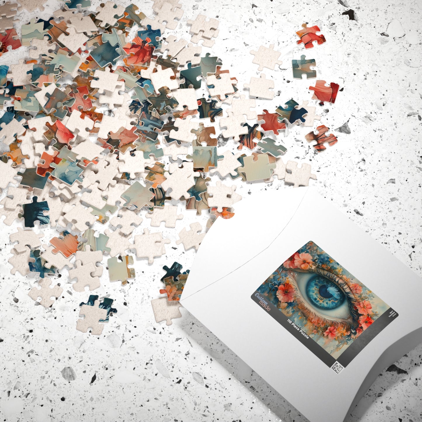 Floral Eye Enchantment Jigsaw Puzzle