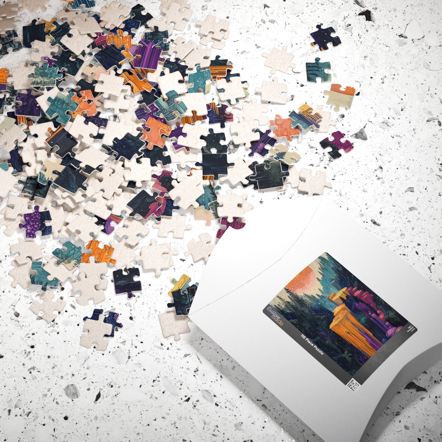 Forest Path Sunrise Jigsaw Puzzle