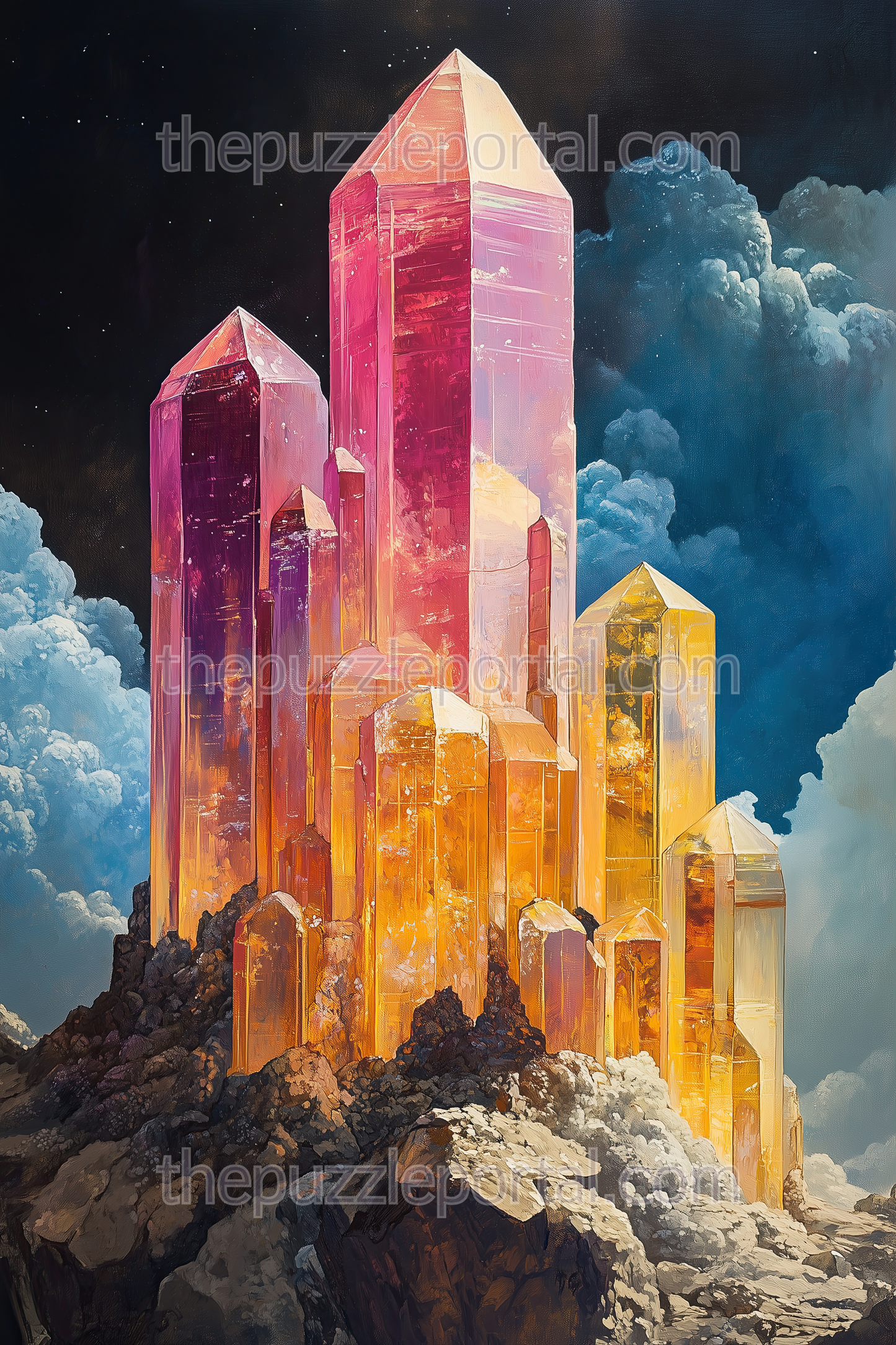 Crystal Mountain Peaks Jigsaw Puzzle
