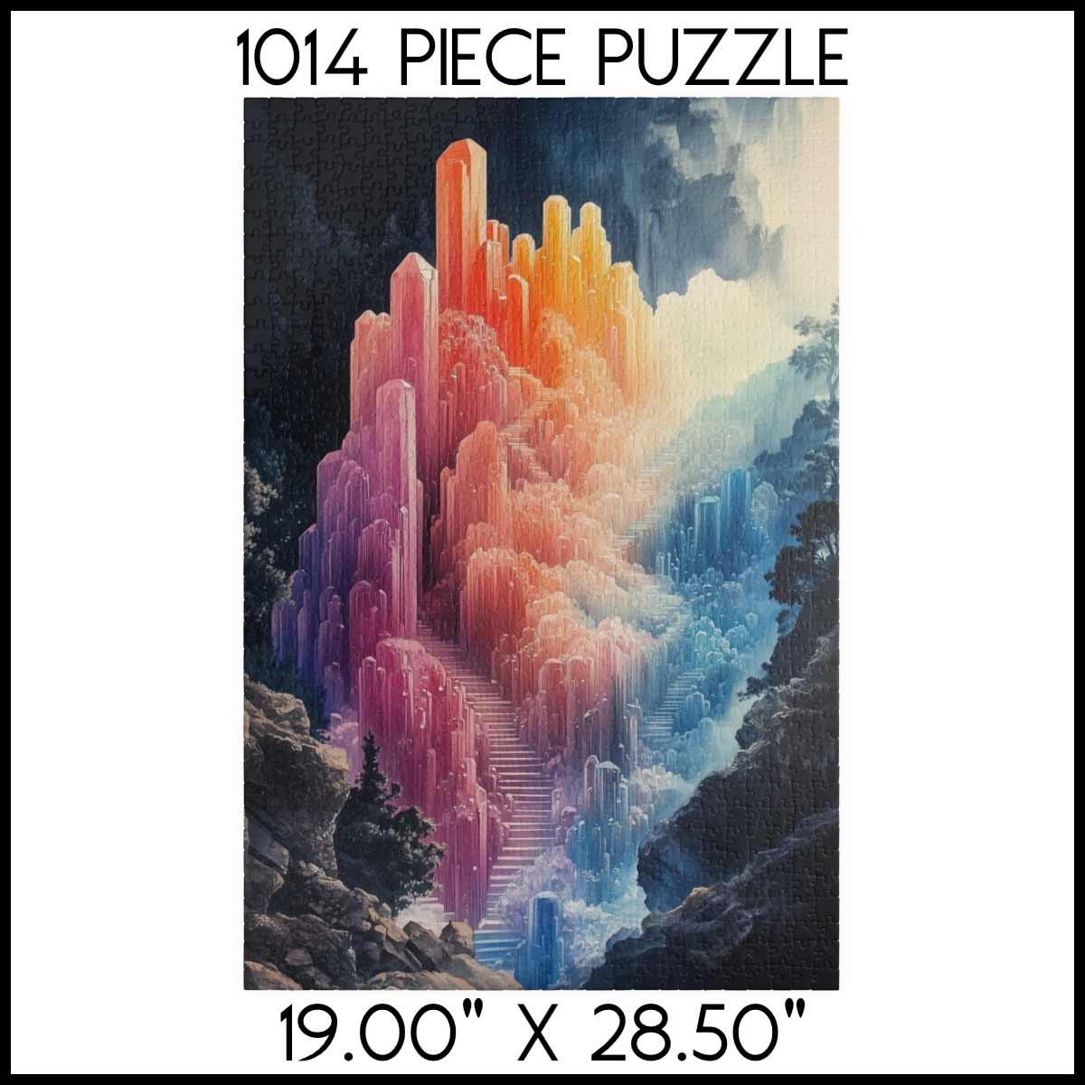 Crystal Castle Staircase Jigsaw Puzzle