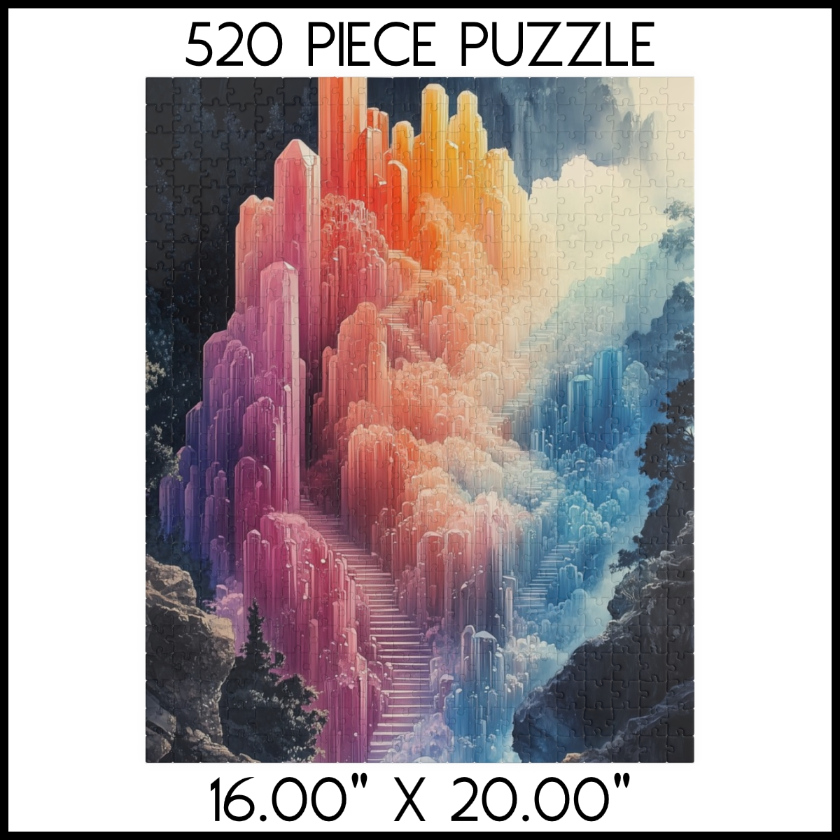 Crystal Castle Staircase Jigsaw Puzzle