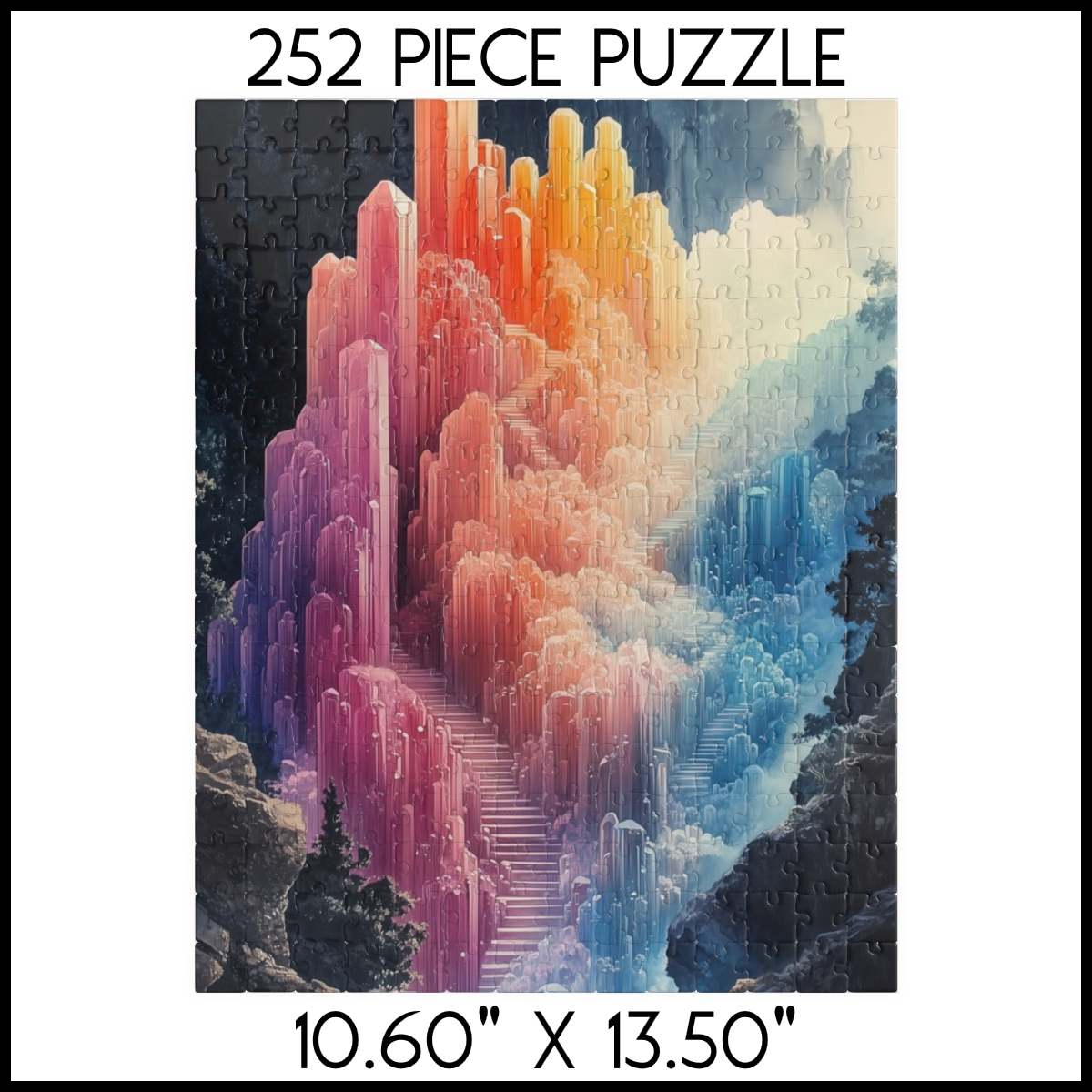 Crystal Castle Staircase Jigsaw Puzzle