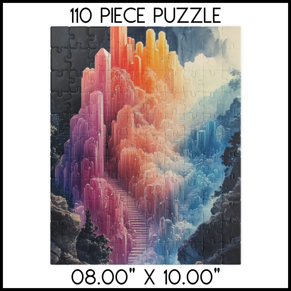 Crystal Castle Staircase Jigsaw Puzzle