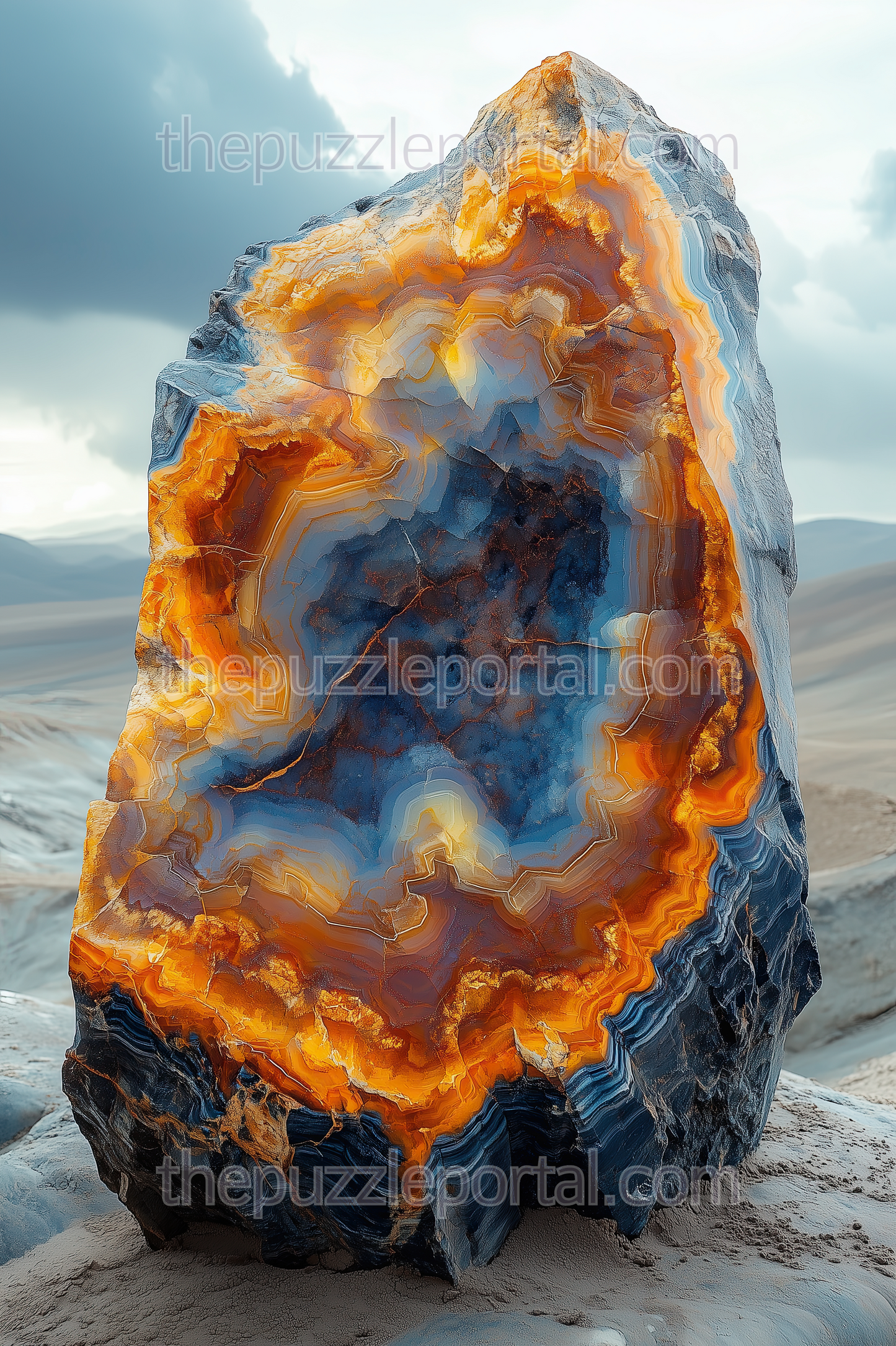 Fractured Agate Jigsaw Puzzle