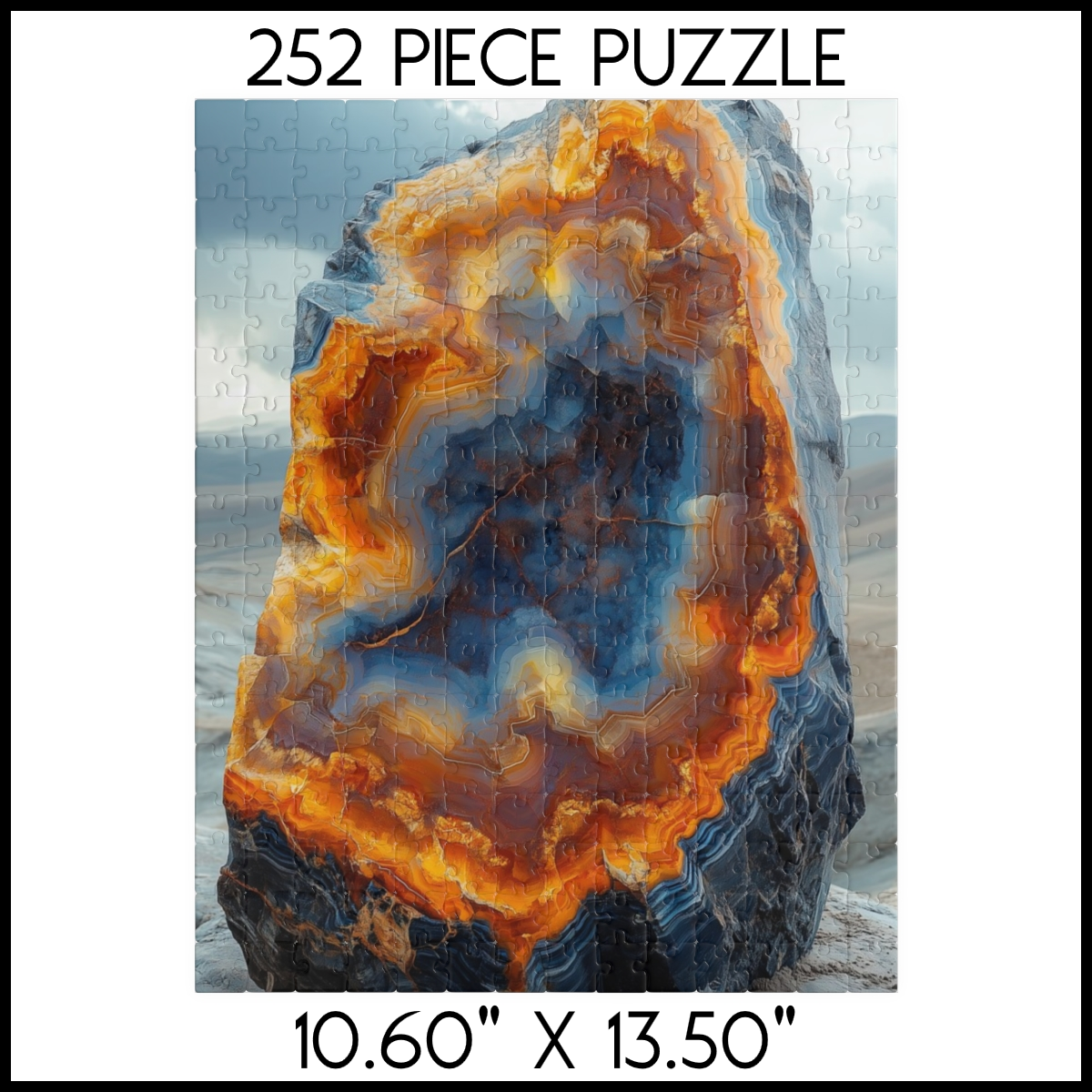 Fractured Agate Jigsaw Puzzle