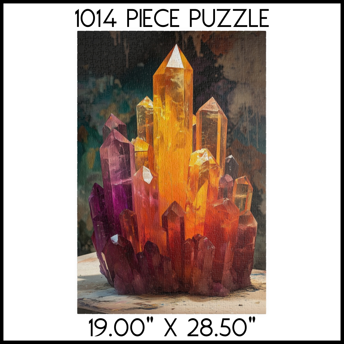 Amethyst Citrine Crystal Jigsaw Puzzle