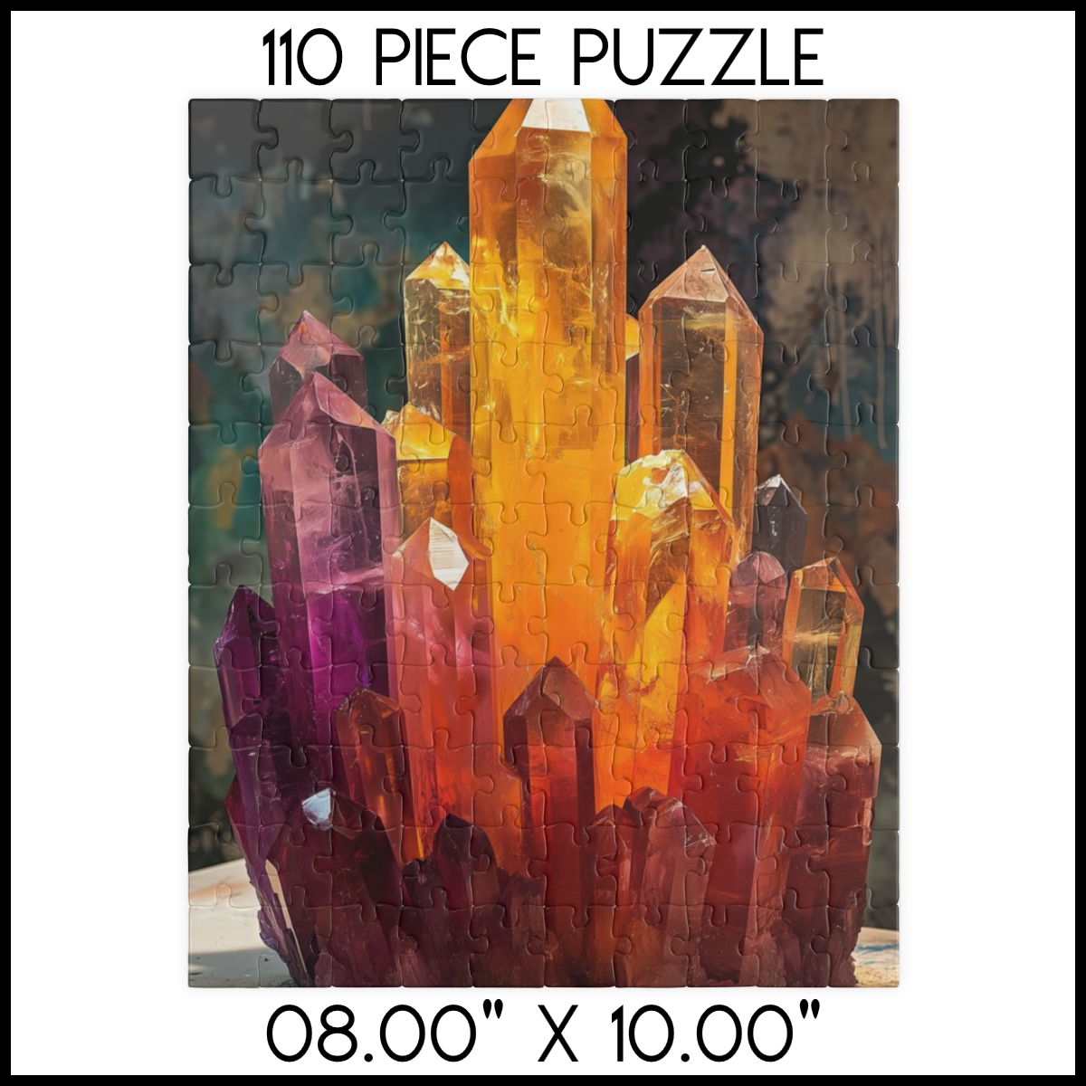 Amethyst Citrine Crystal Jigsaw Puzzle