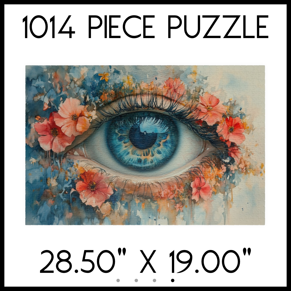 Floral Eye Enchantment Jigsaw Puzzle