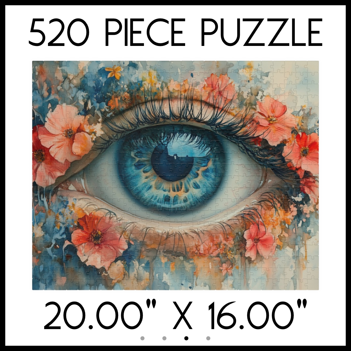 Floral Eye Enchantment Jigsaw Puzzle