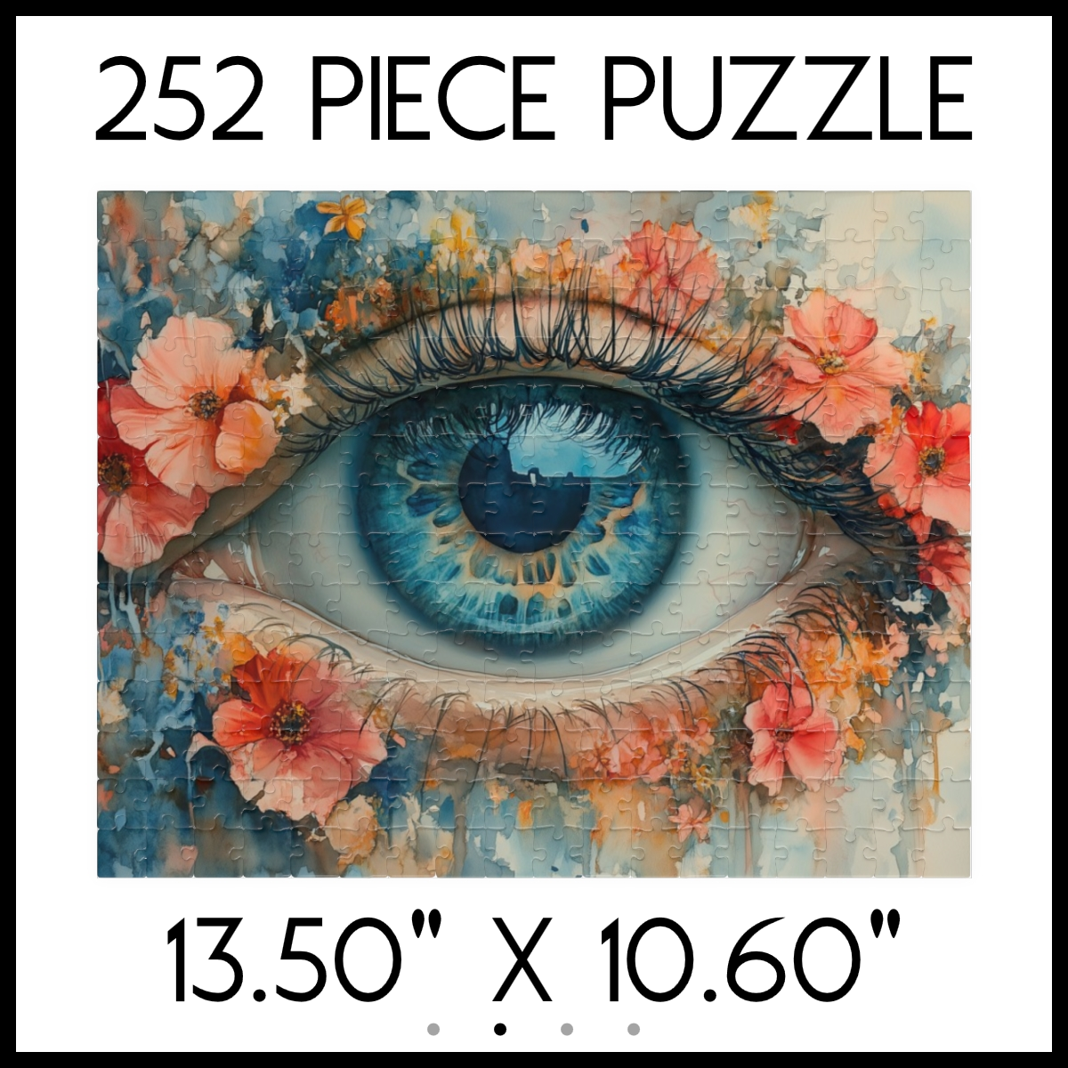 Floral Eye Enchantment Jigsaw Puzzle