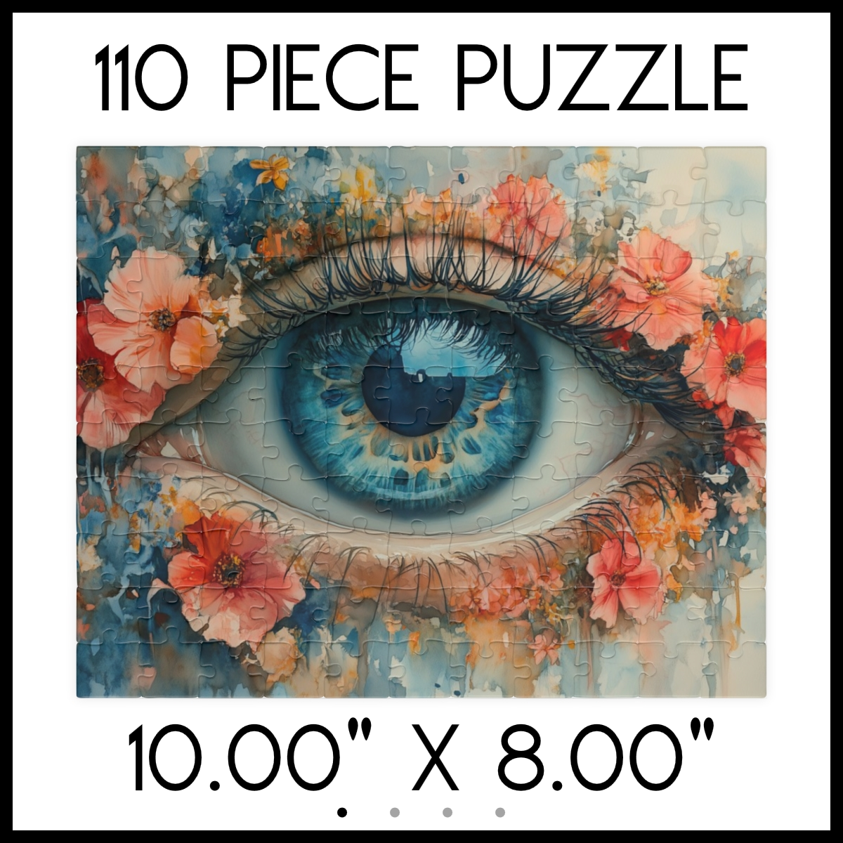 Floral Eye Enchantment Jigsaw Puzzle
