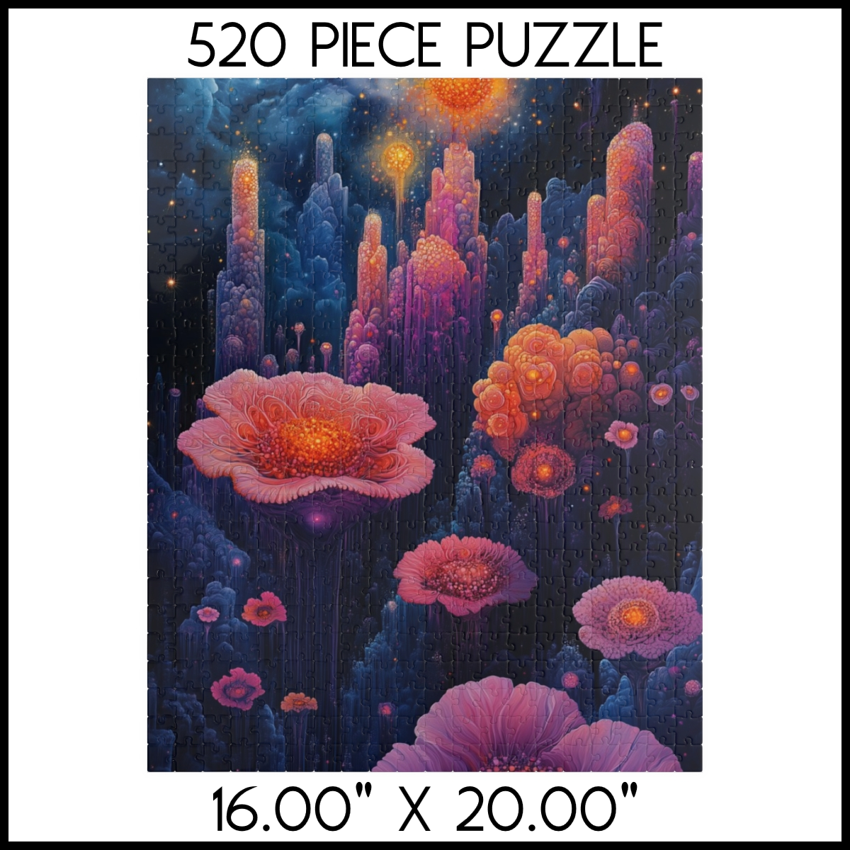 Nocturnal Bloom Jigsaw Puzzle