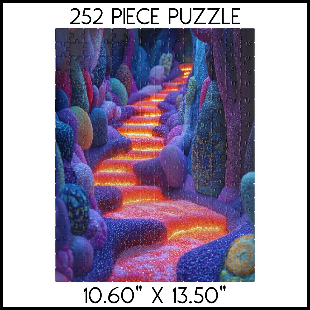 Glowing Lava Pathway Jigsaw Puzzle