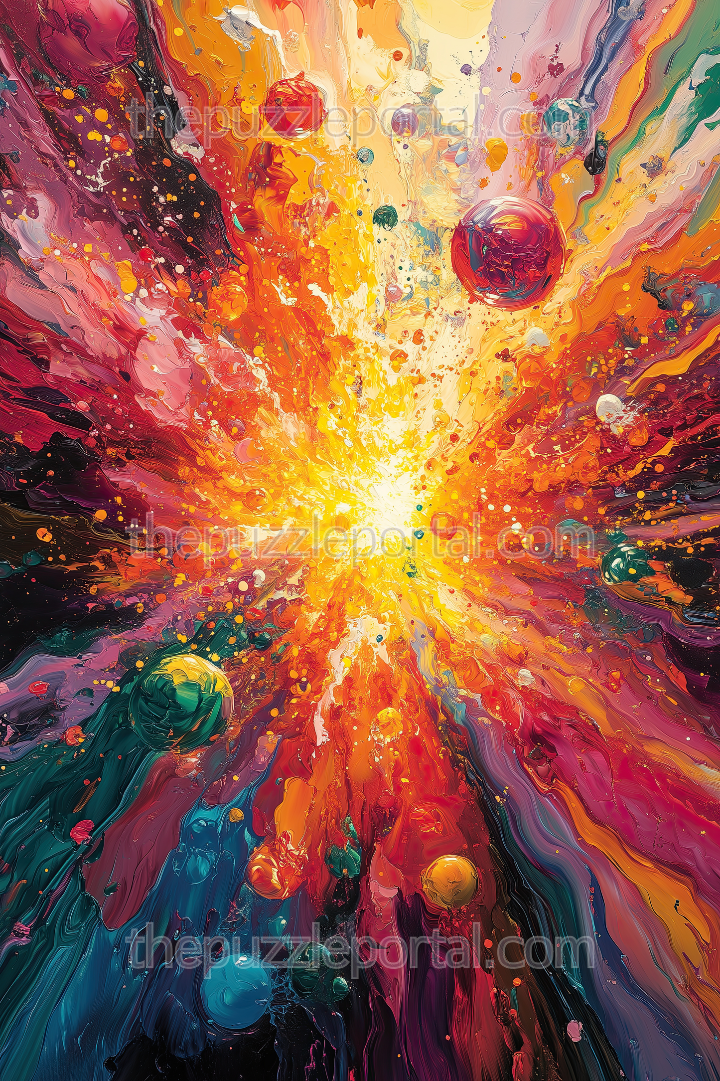 Cosmic Explosion Jigsaw Puzzle