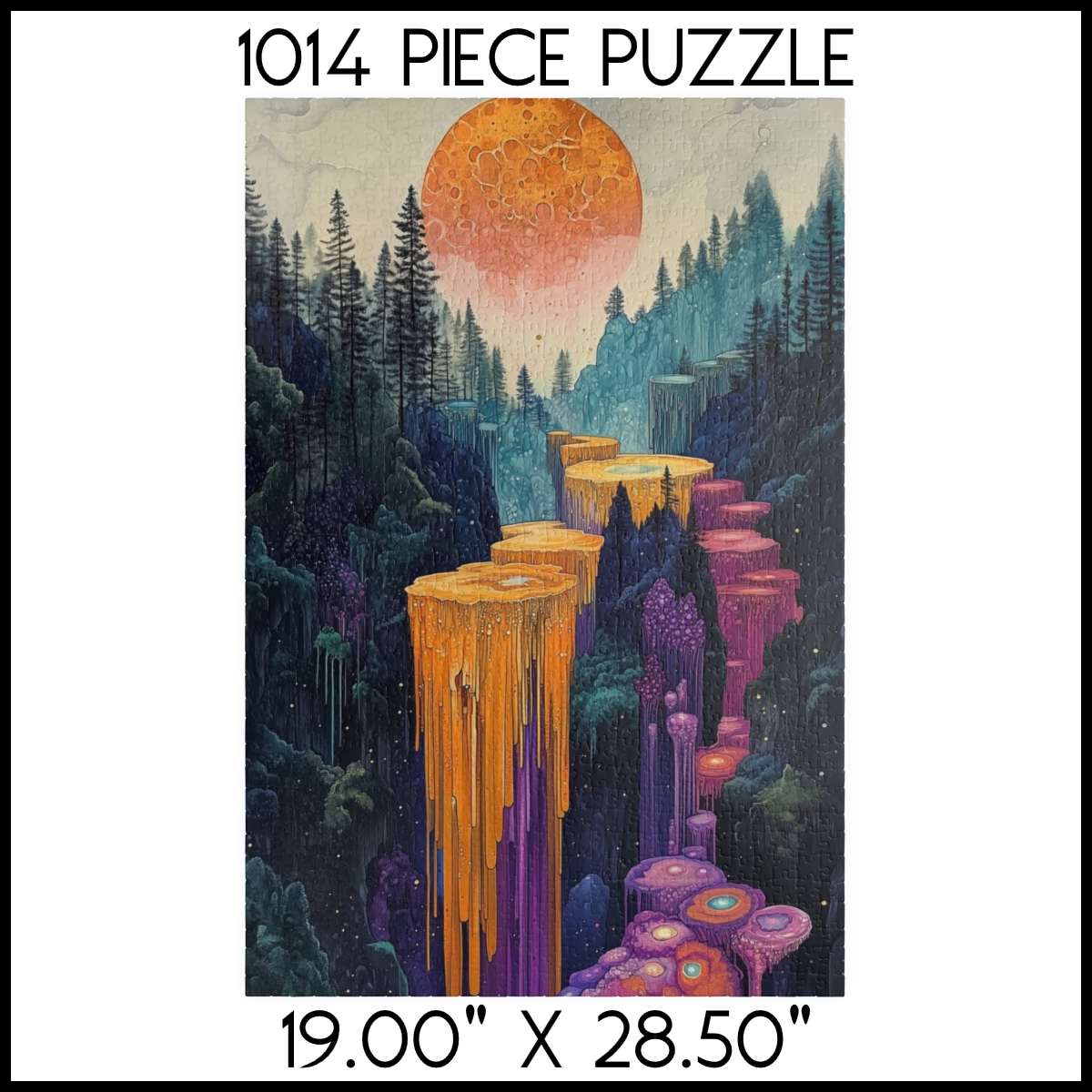 Forest Path Sunrise Jigsaw Puzzle
