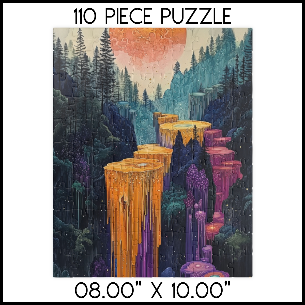 Forest Path Sunrise Jigsaw Puzzle