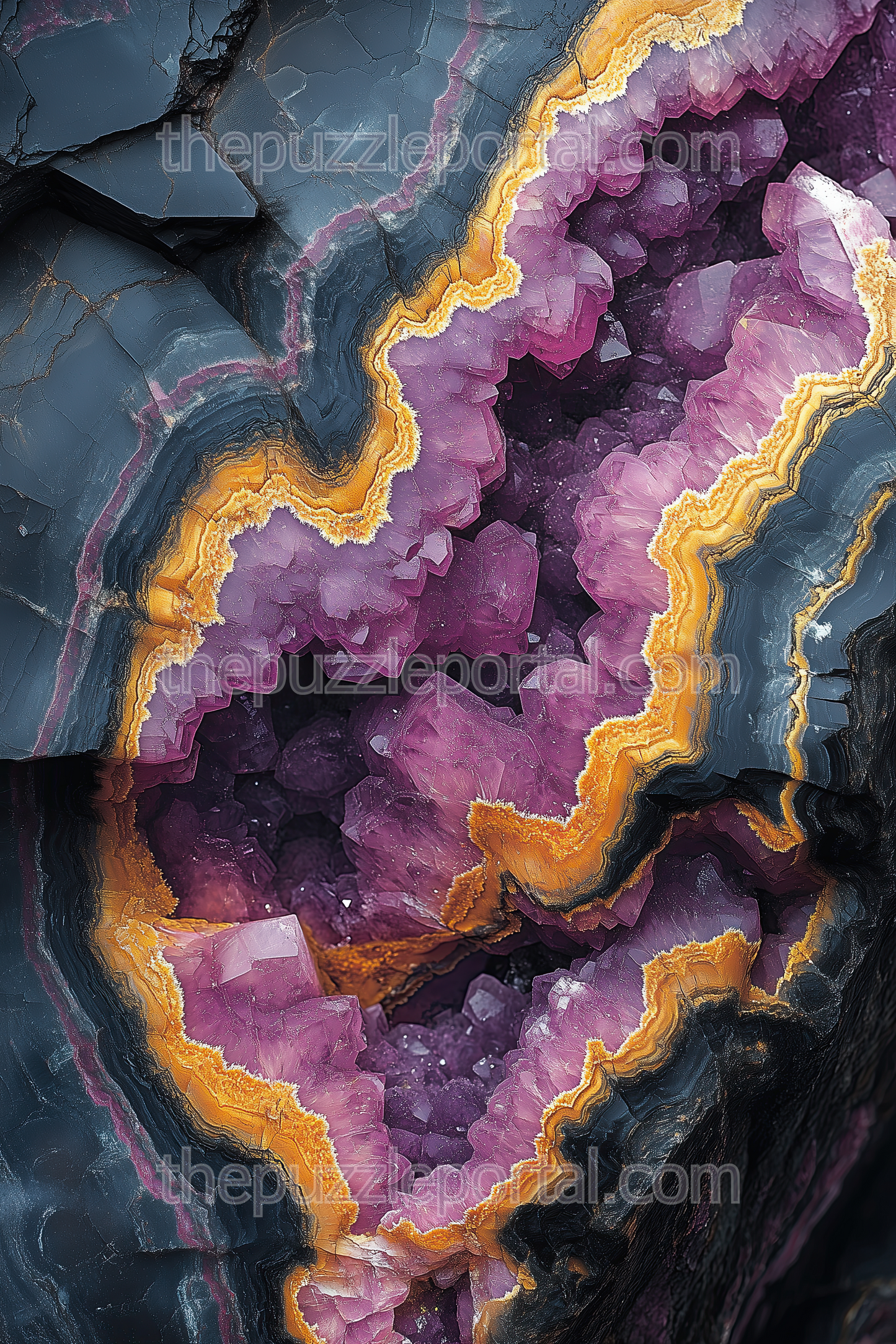 Amethyst Crystal Formation Jigsaw Puzzle