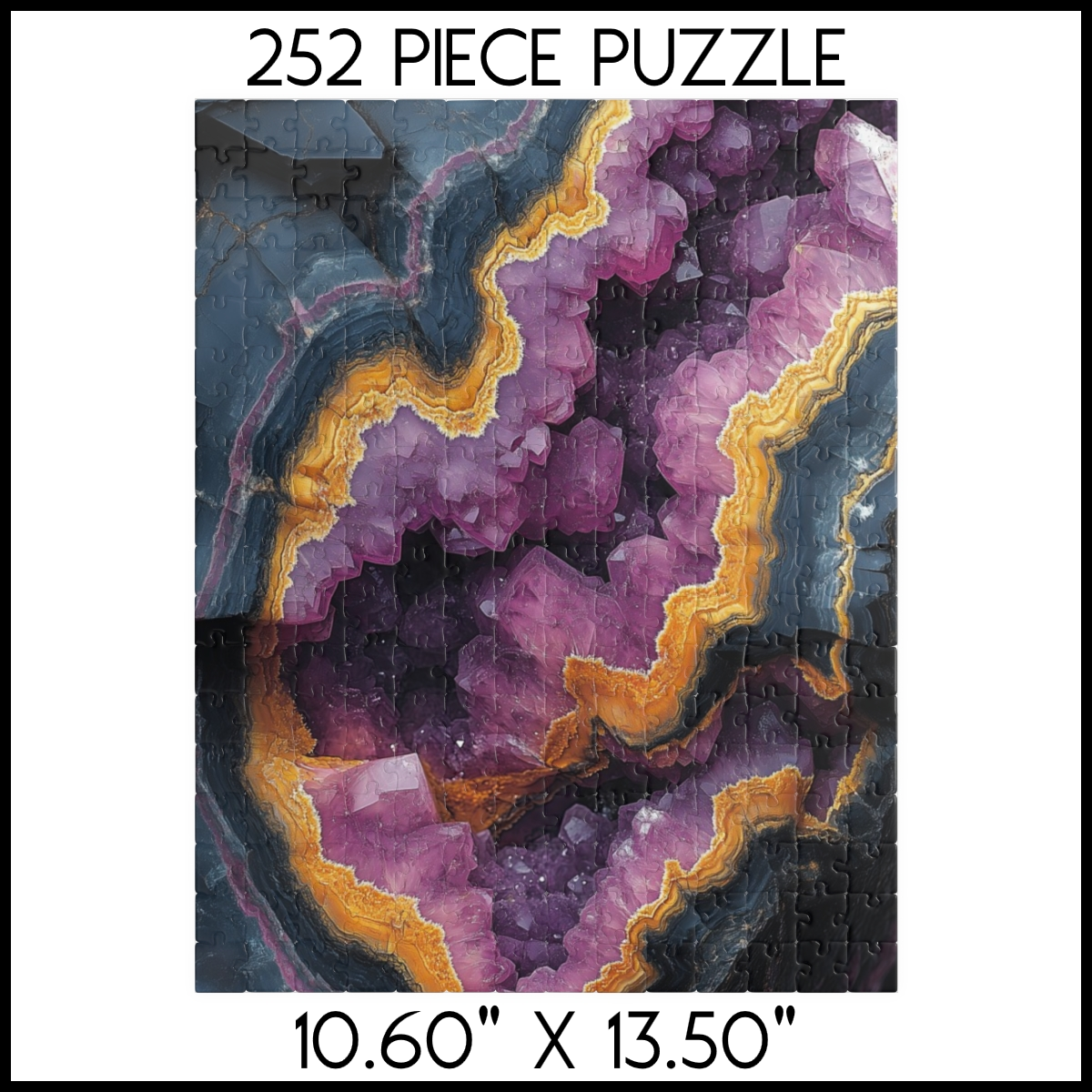 Amethyst Crystal Formation Jigsaw Puzzle