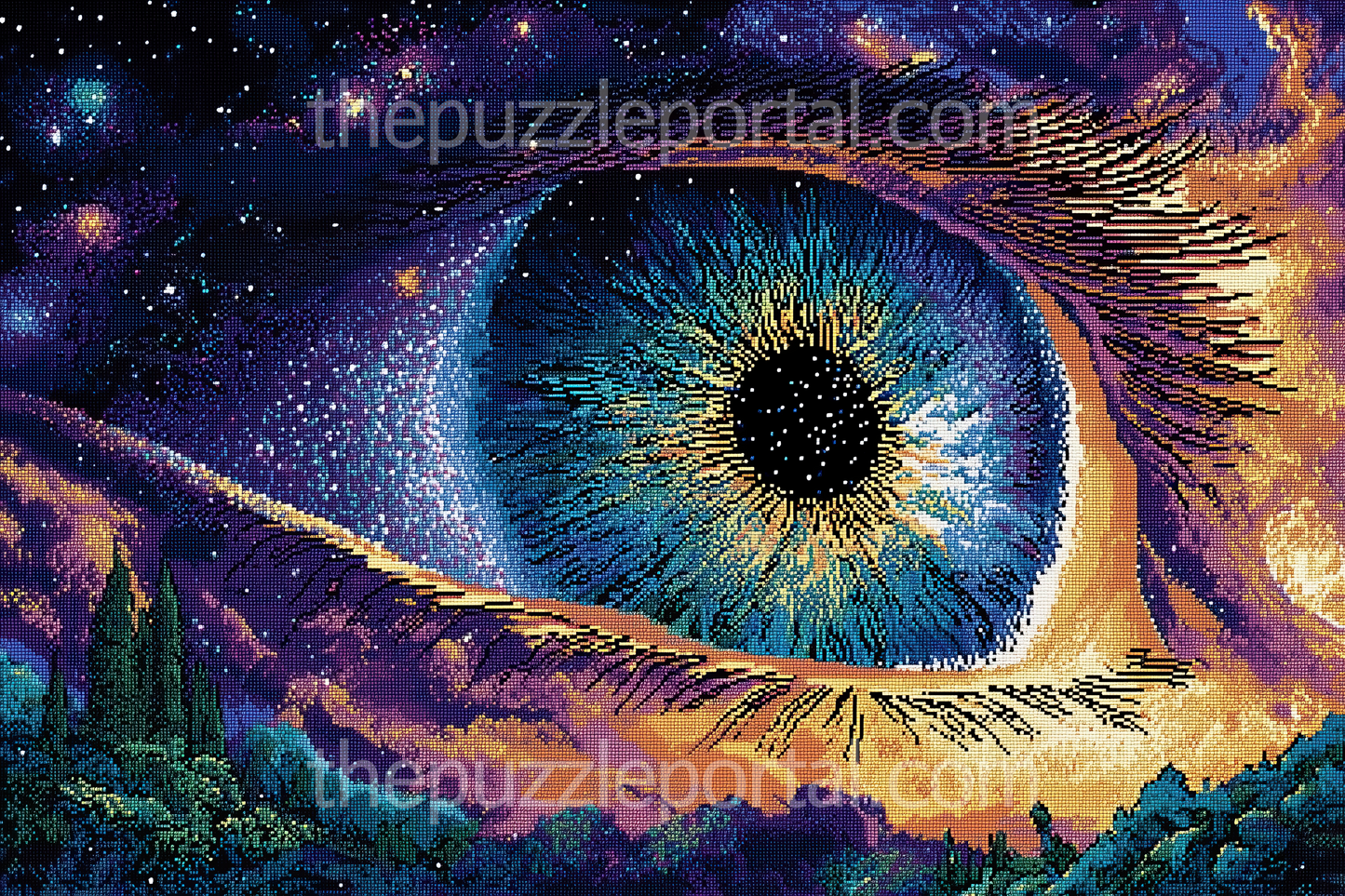 Cosmic Eye Galaxy Jigsaw Puzzle