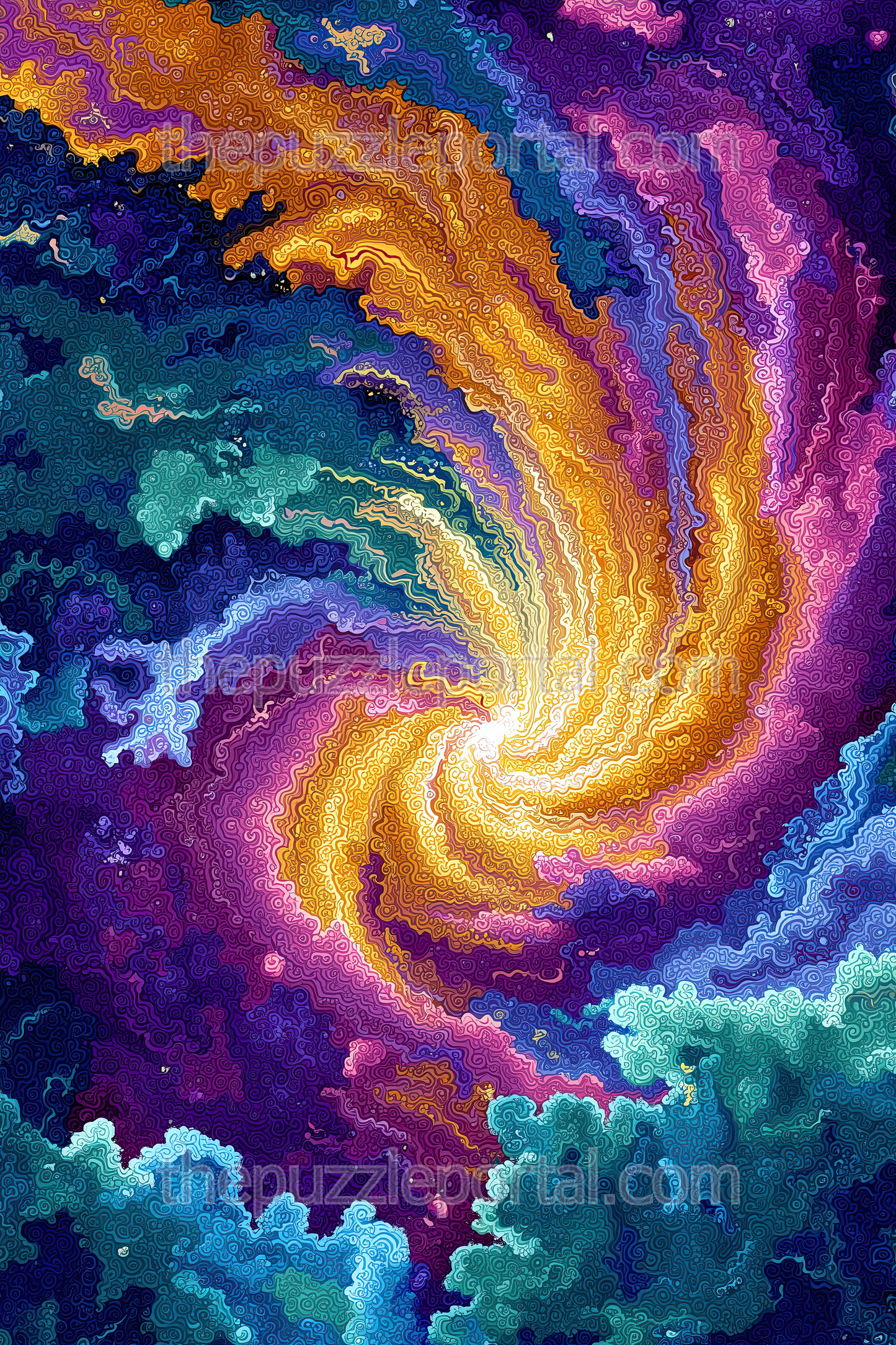 Twirling Galaxy Jigsaw Puzzle