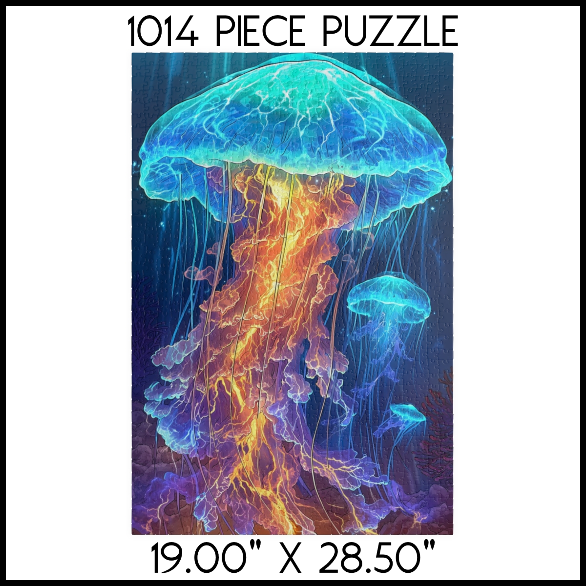 Luminous Jellyfish Glow Jigsaw Puzzle