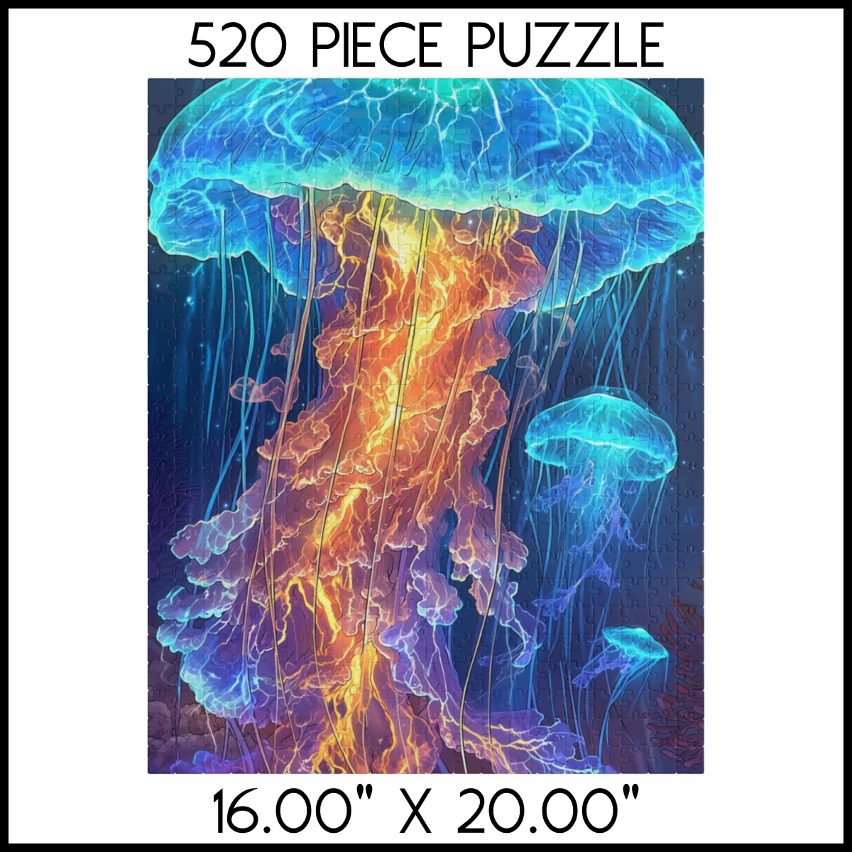 Luminous Jellyfish Glow Jigsaw Puzzle