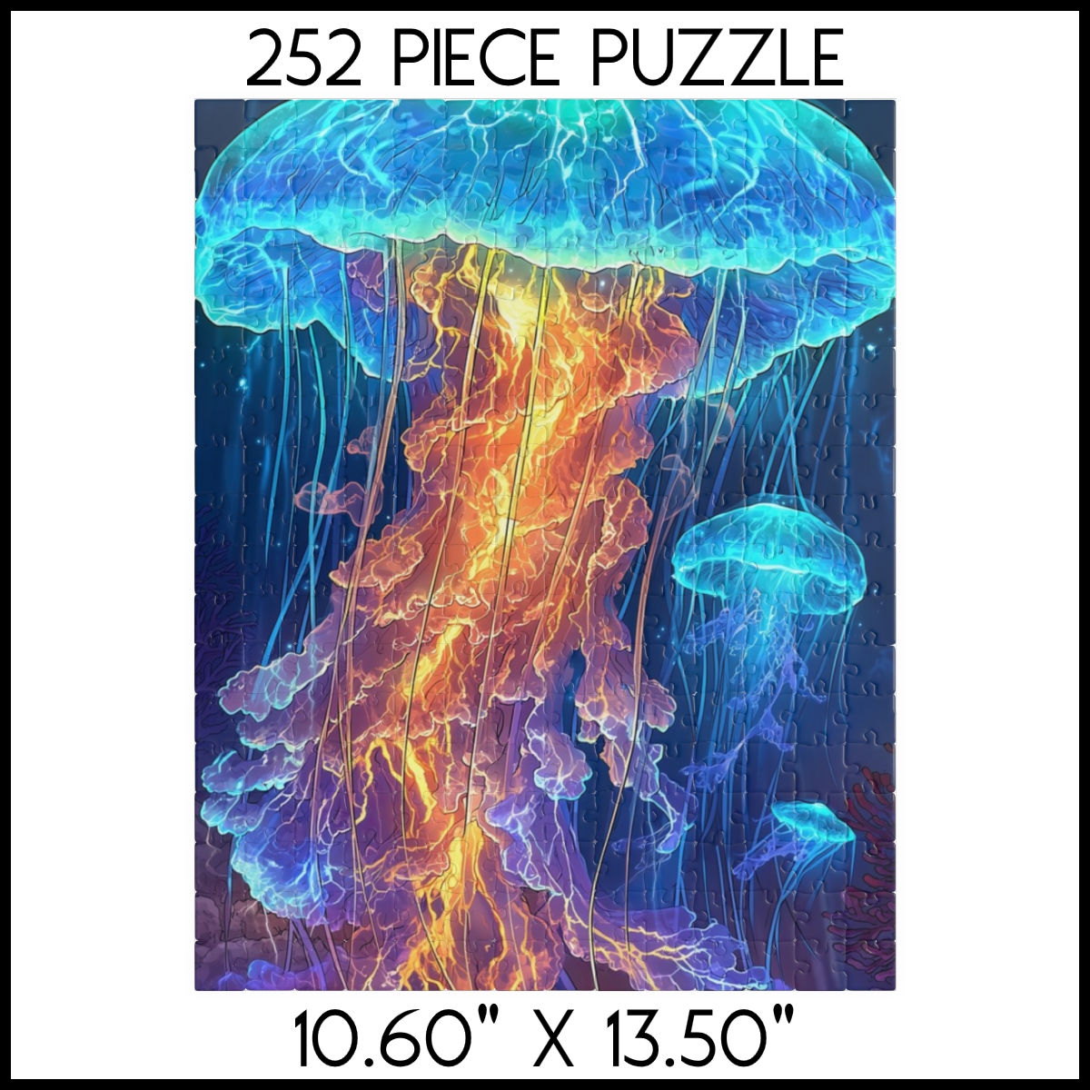 Luminous Jellyfish Glow Jigsaw Puzzle