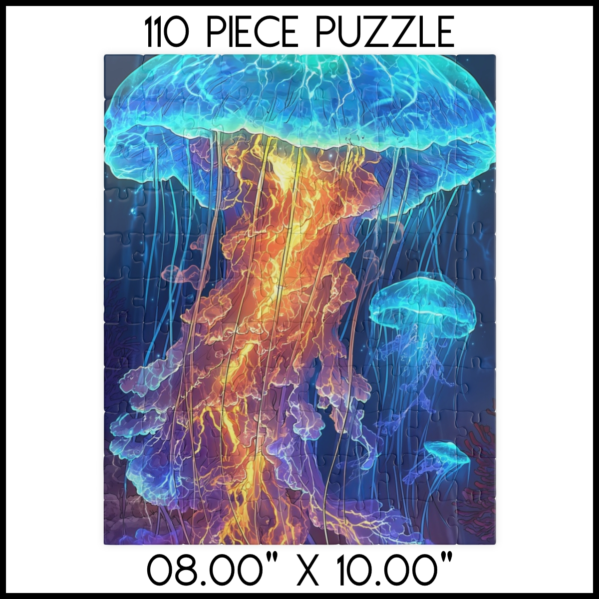 Luminous Jellyfish Glow Jigsaw Puzzle