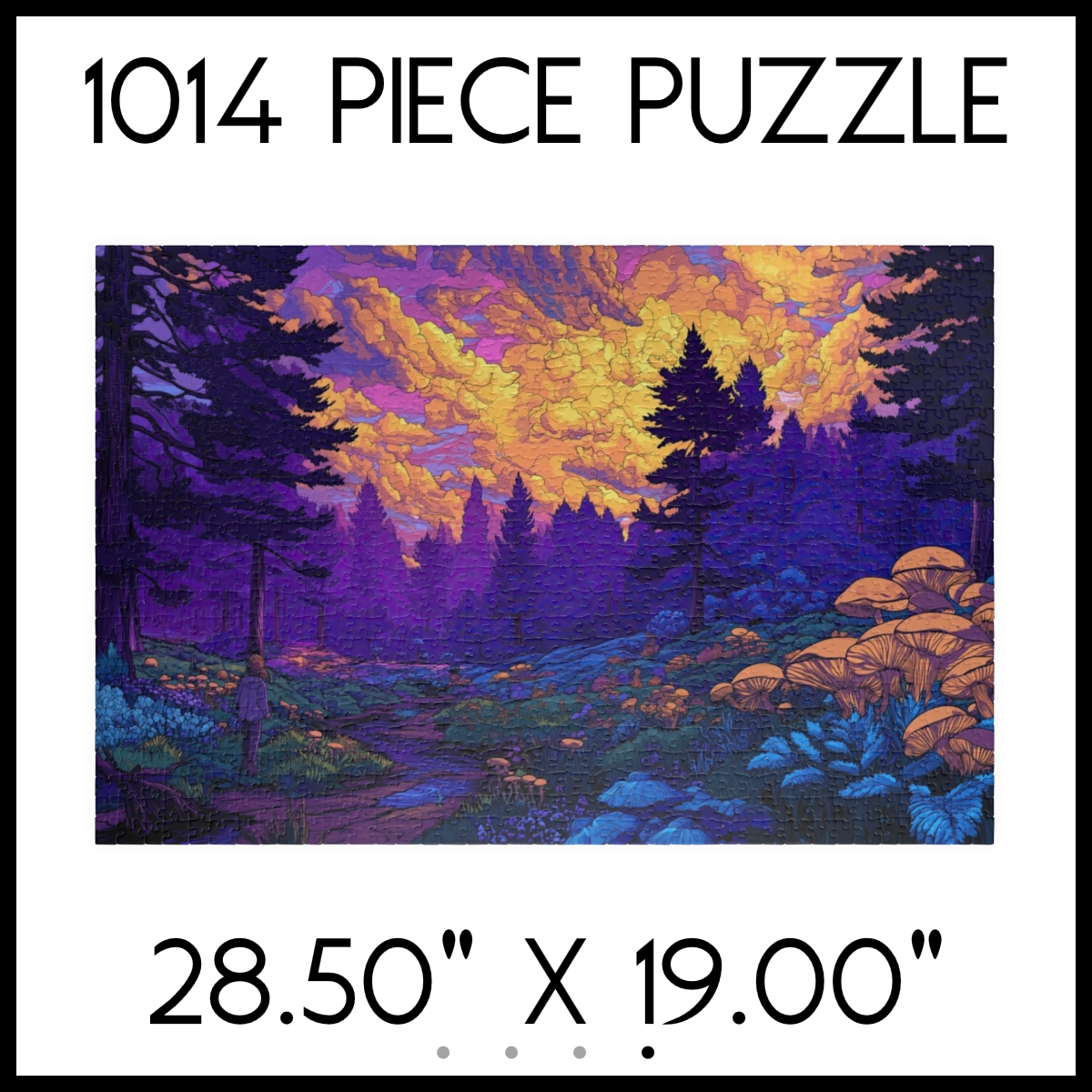Enchanted Forest Sunset Jigsaw Puzzle