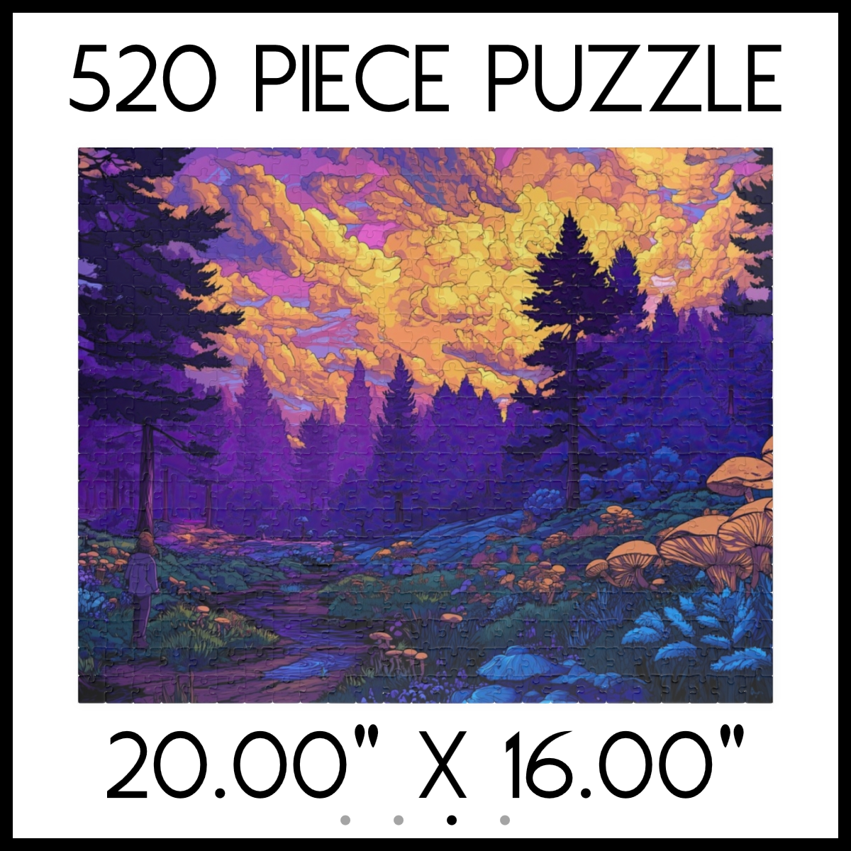 Enchanted Forest Sunset Jigsaw Puzzle