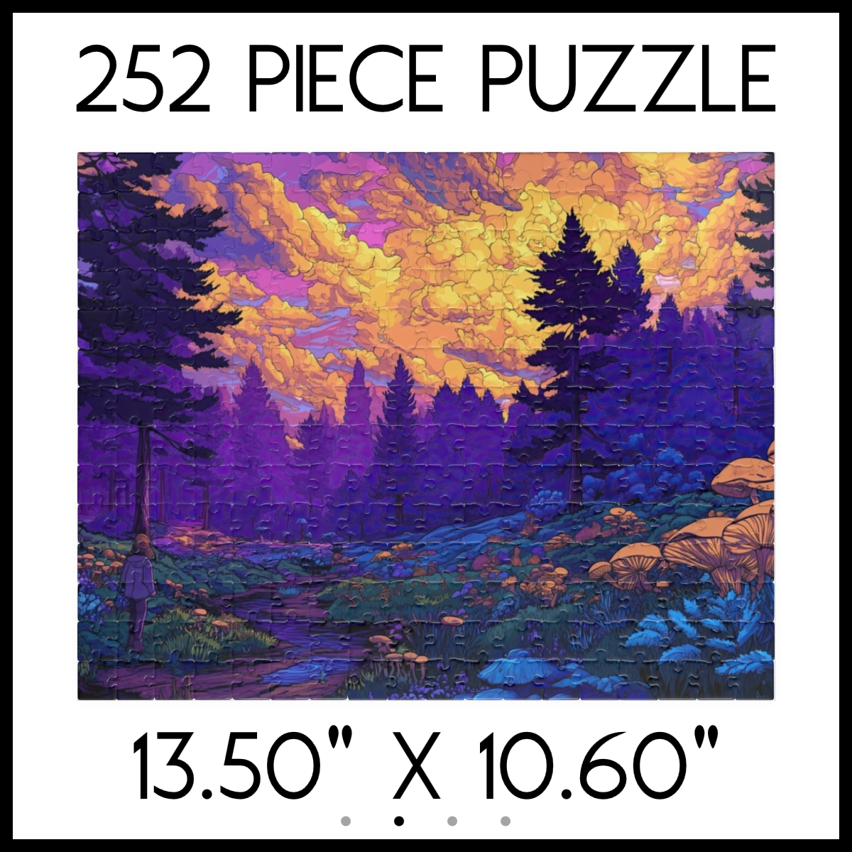 Enchanted Forest Sunset Jigsaw Puzzle