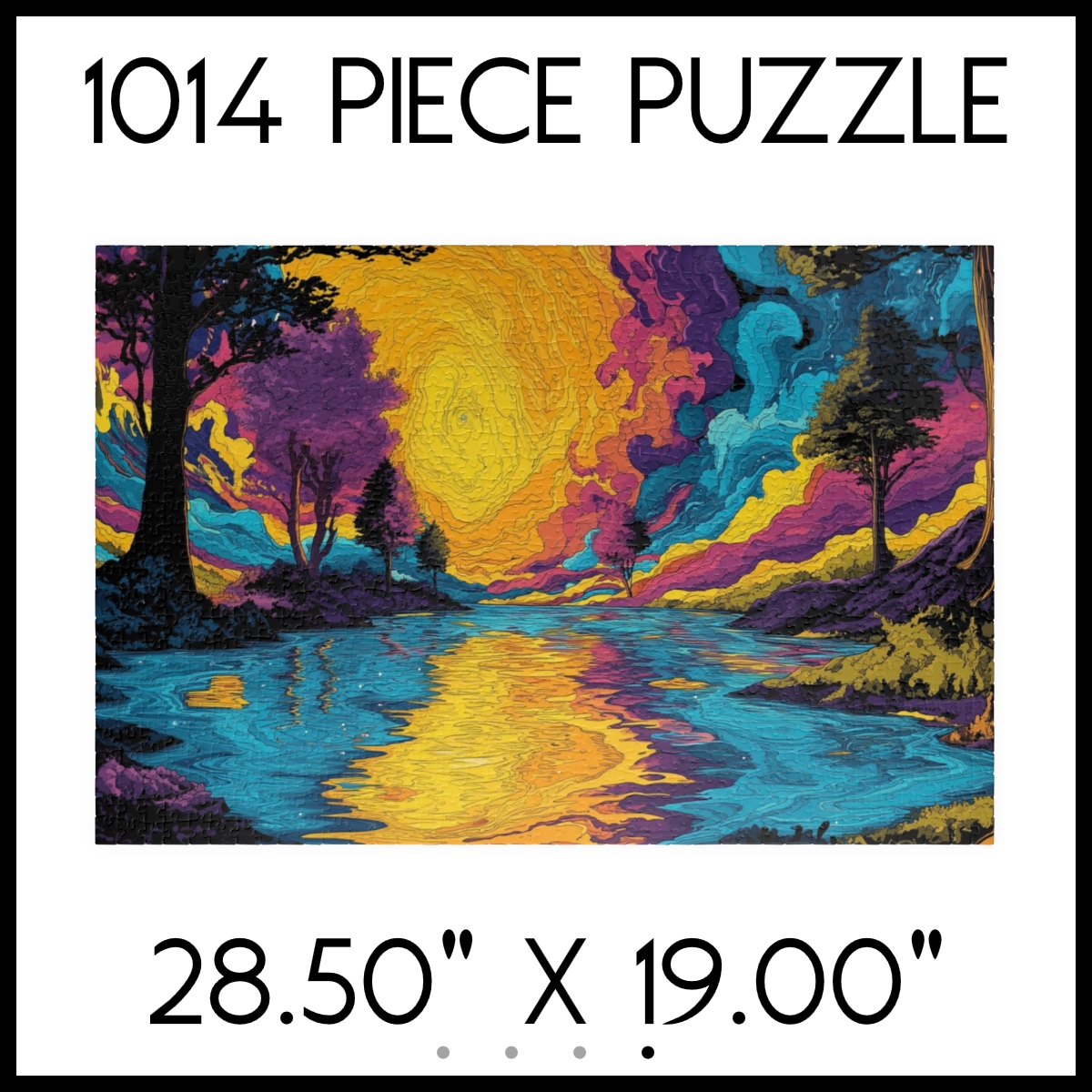 Swirling Sunset Landscape Jigsaw Puzzle