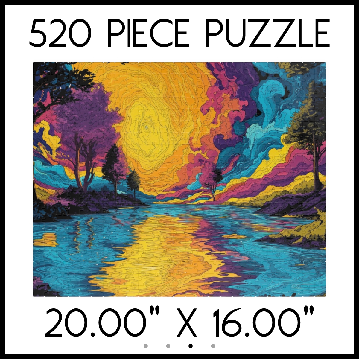 Swirling Sunset Landscape Jigsaw Puzzle