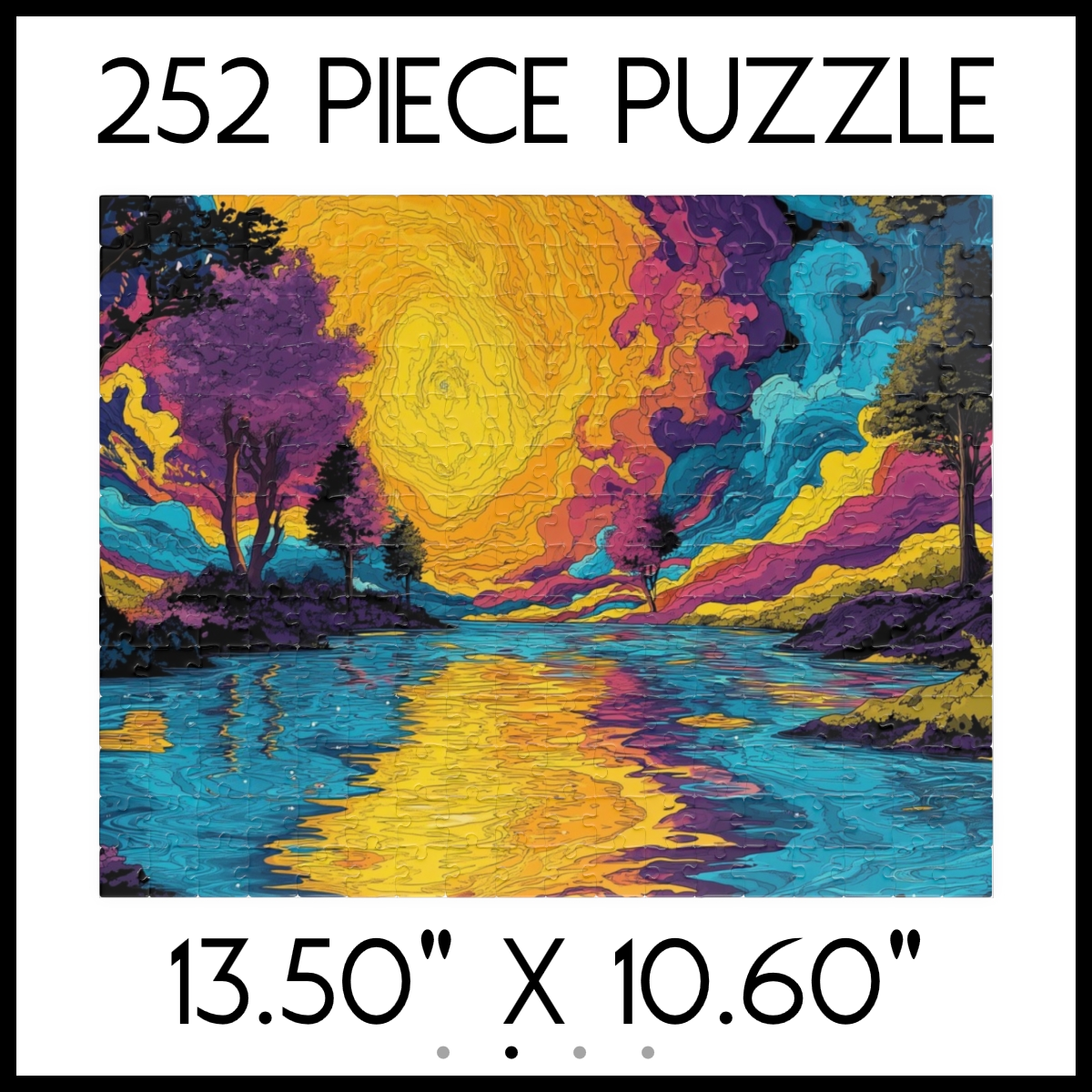Swirling Sunset Landscape Jigsaw Puzzle