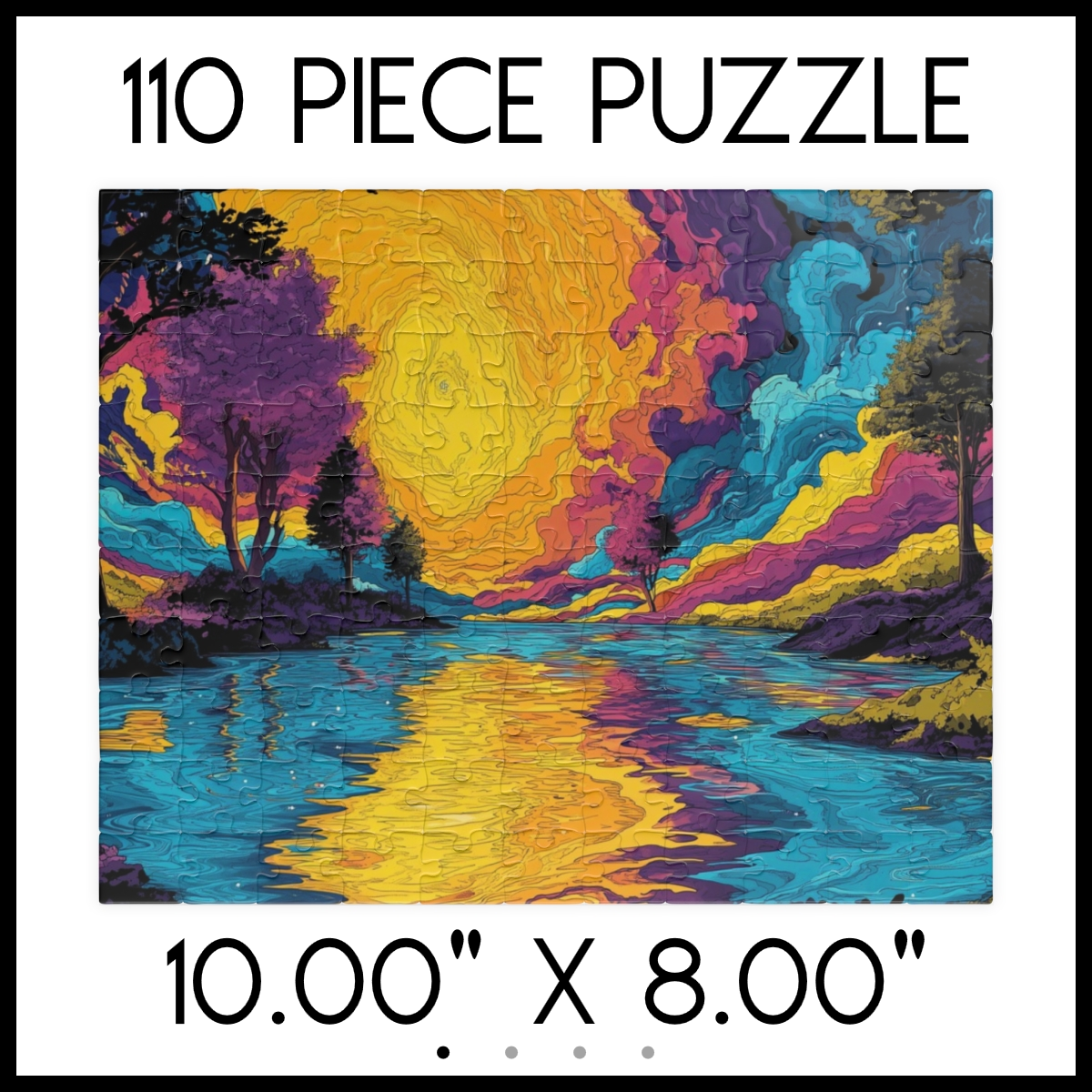 Swirling Sunset Landscape Jigsaw Puzzle