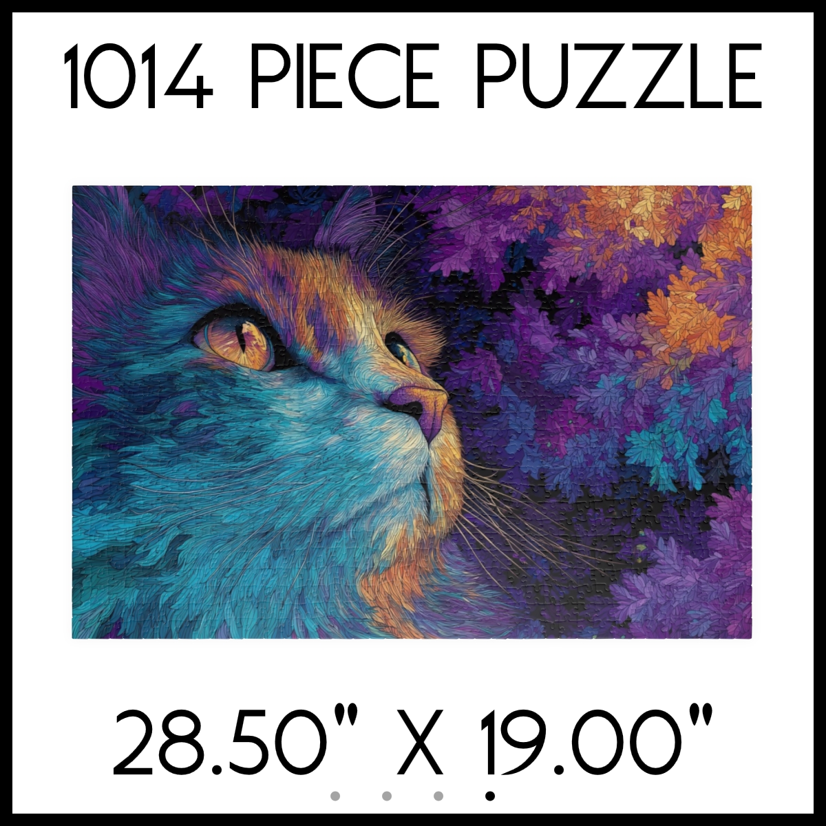 Twilight Blossom Cat Jigsaw Puzzle