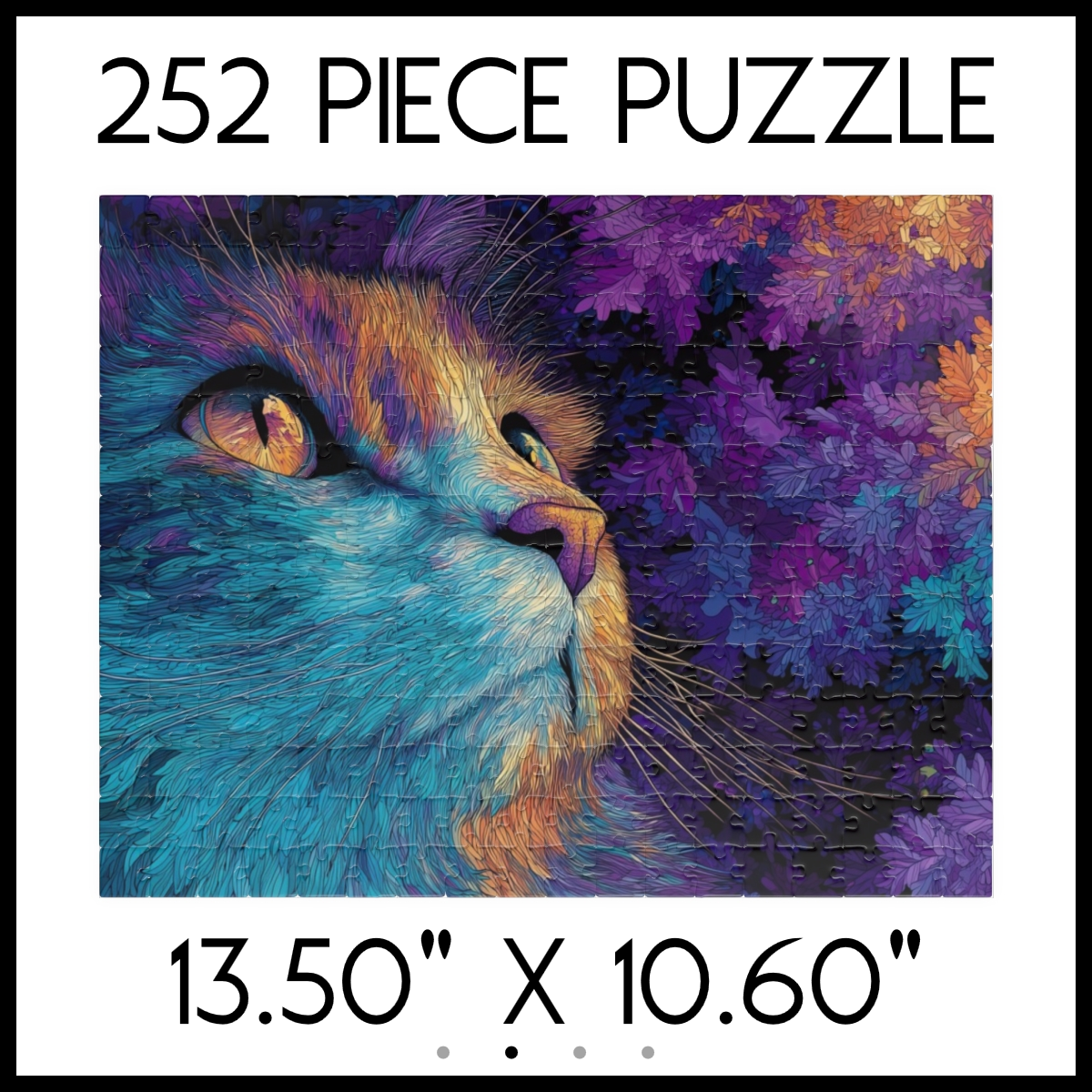 Twilight Blossom Cat Jigsaw Puzzle