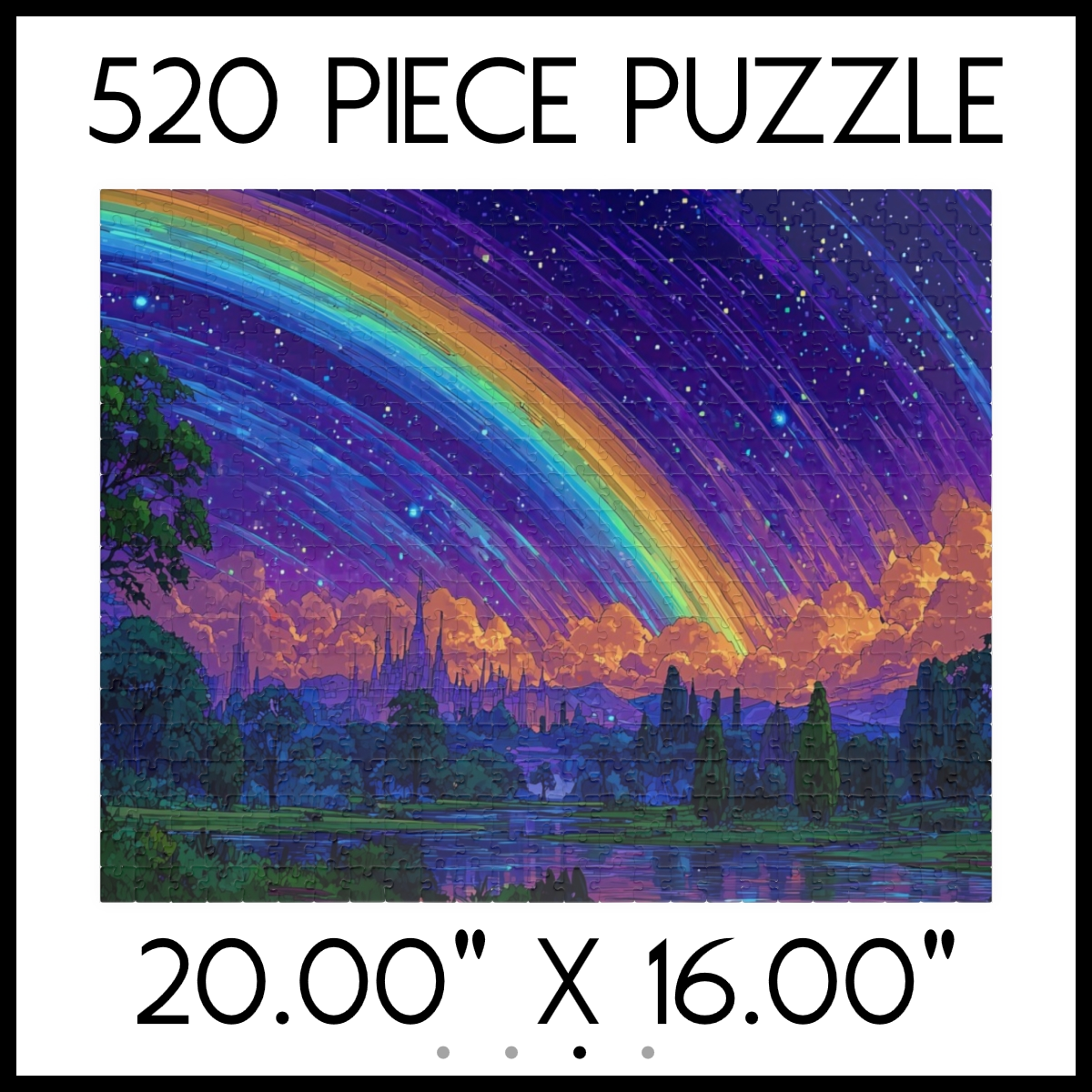 Nocturnal Rainbow Fantasy Jigsaw Puzzle