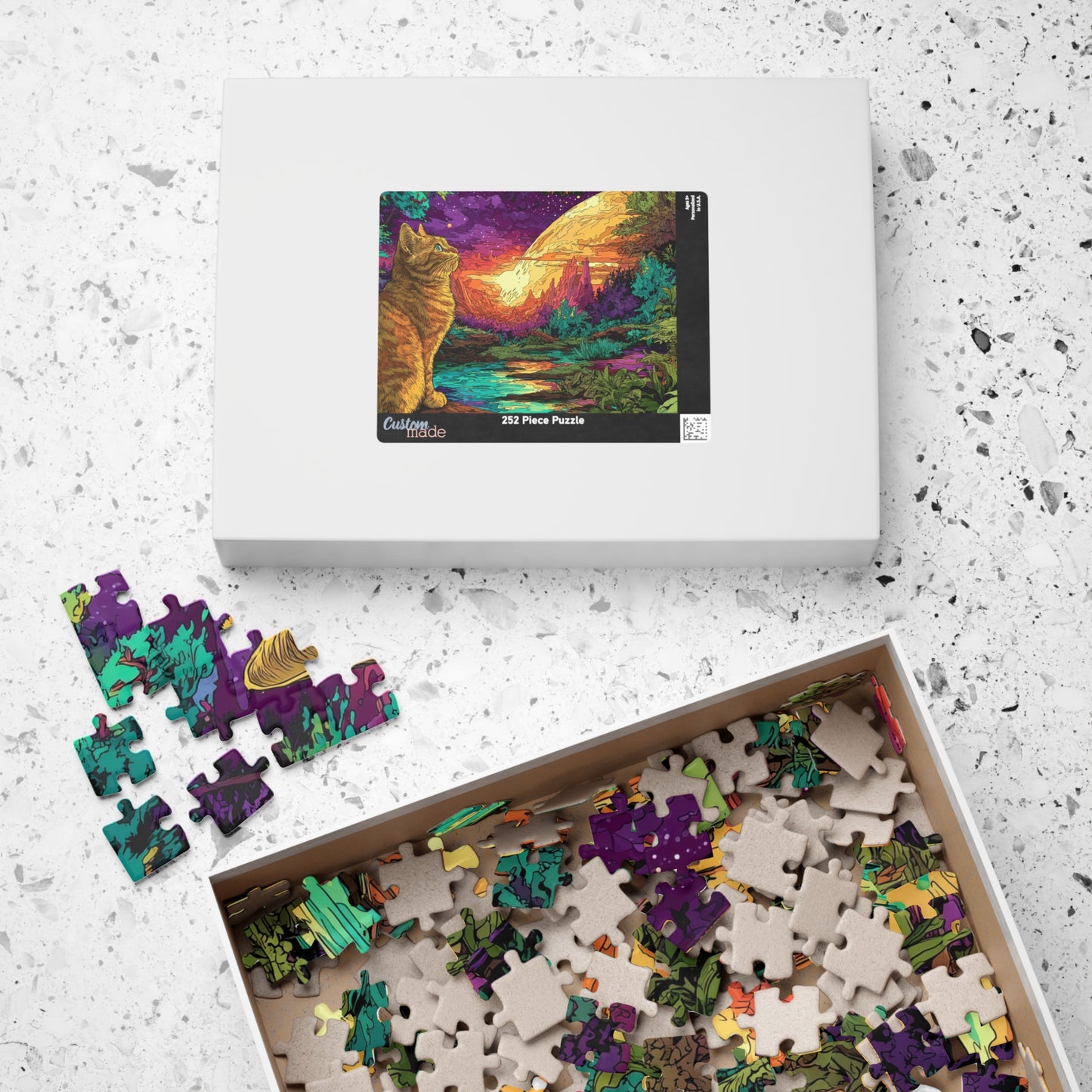 Twilight Jungle Cat Jigsaw Puzzle