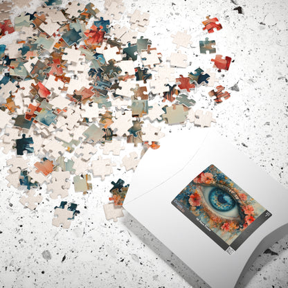 Floral Eye Enchantment Jigsaw Puzzle