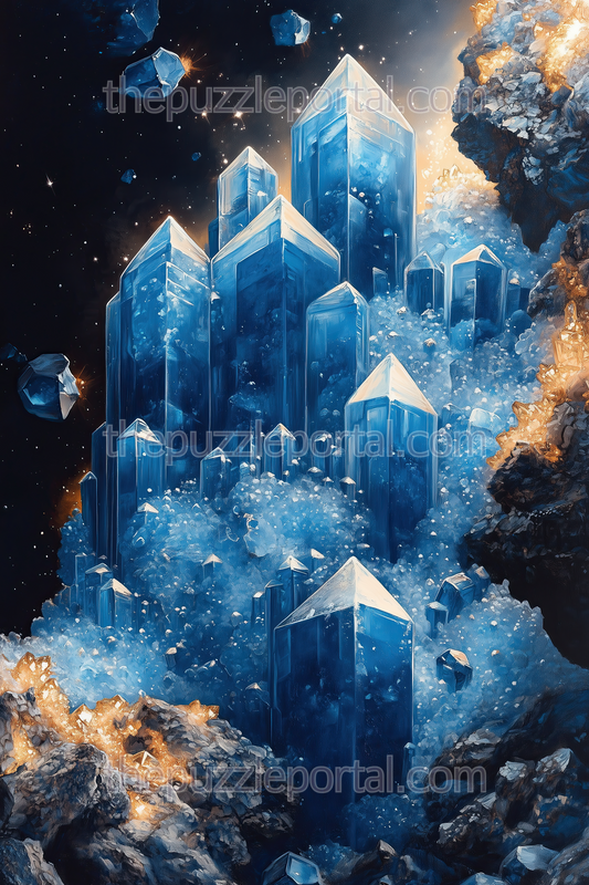 Celestial Crystal Towers Jigsaw Puzzle