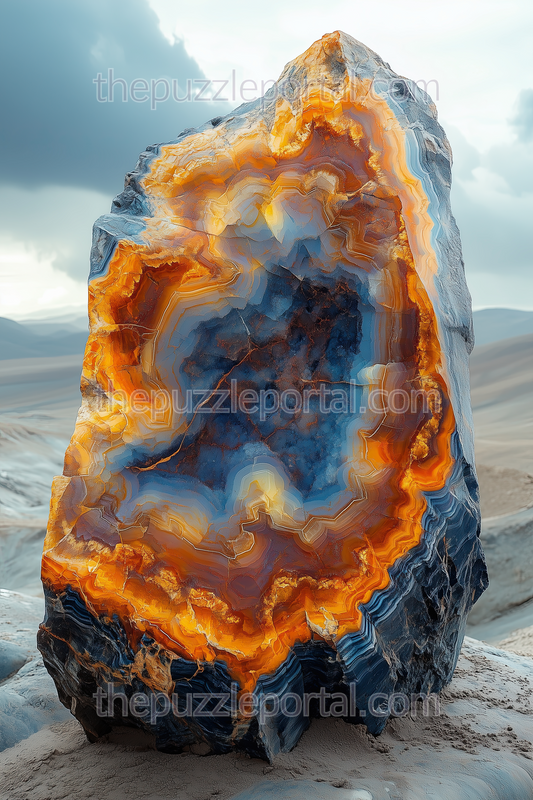 Fractured Agate Jigsaw Puzzle