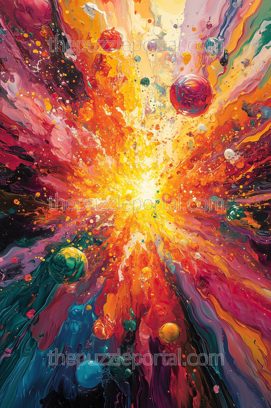 Cosmic Explosion Jigsaw Puzzle