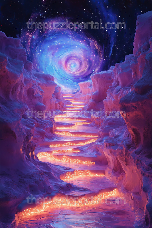 Cosmic Canyon Stairway Jigsaw Puzzle