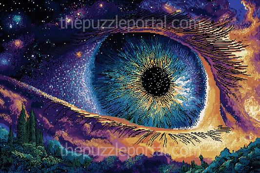 Cosmic Eye Galaxy Jigsaw Puzzle