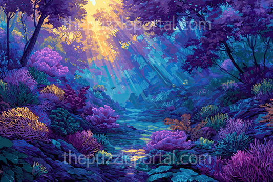 Enchanted Forest Light Jigsaw Puzzle