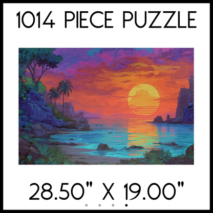 Twilight Palmscape Jigsaw Puzzle